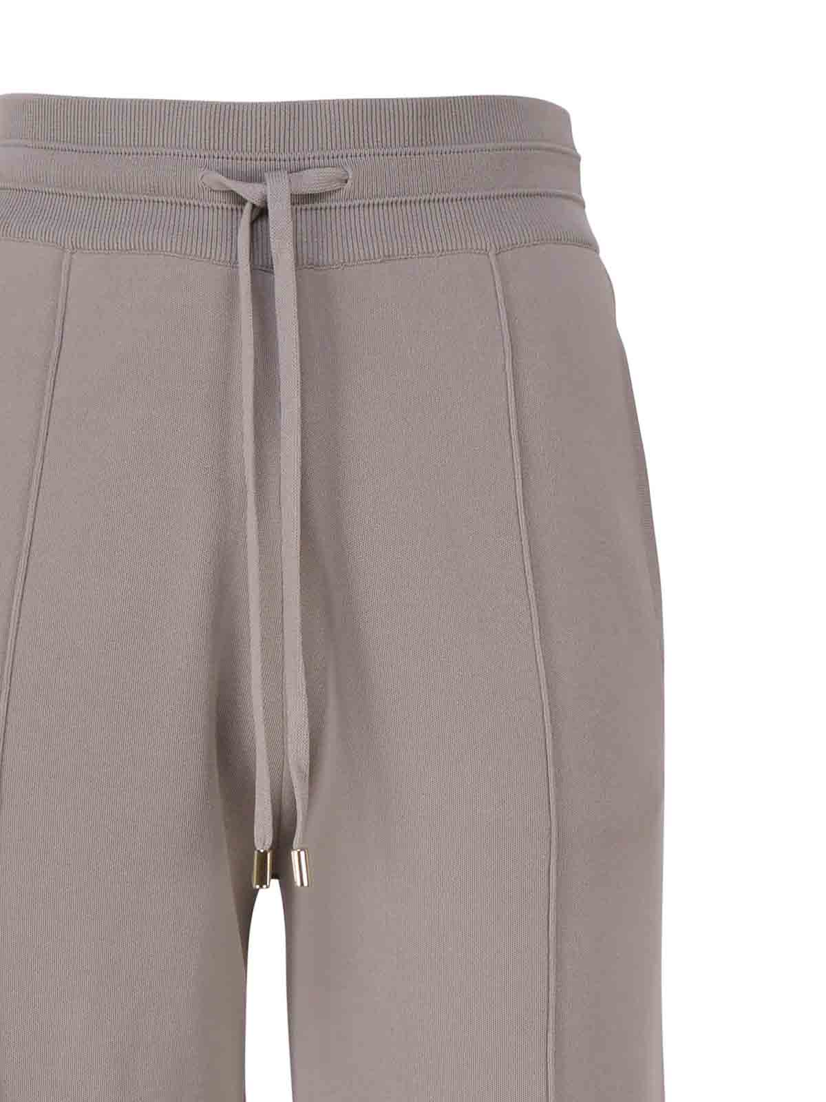 Shop Pinko Plush Effect Joggers Pants In Grey