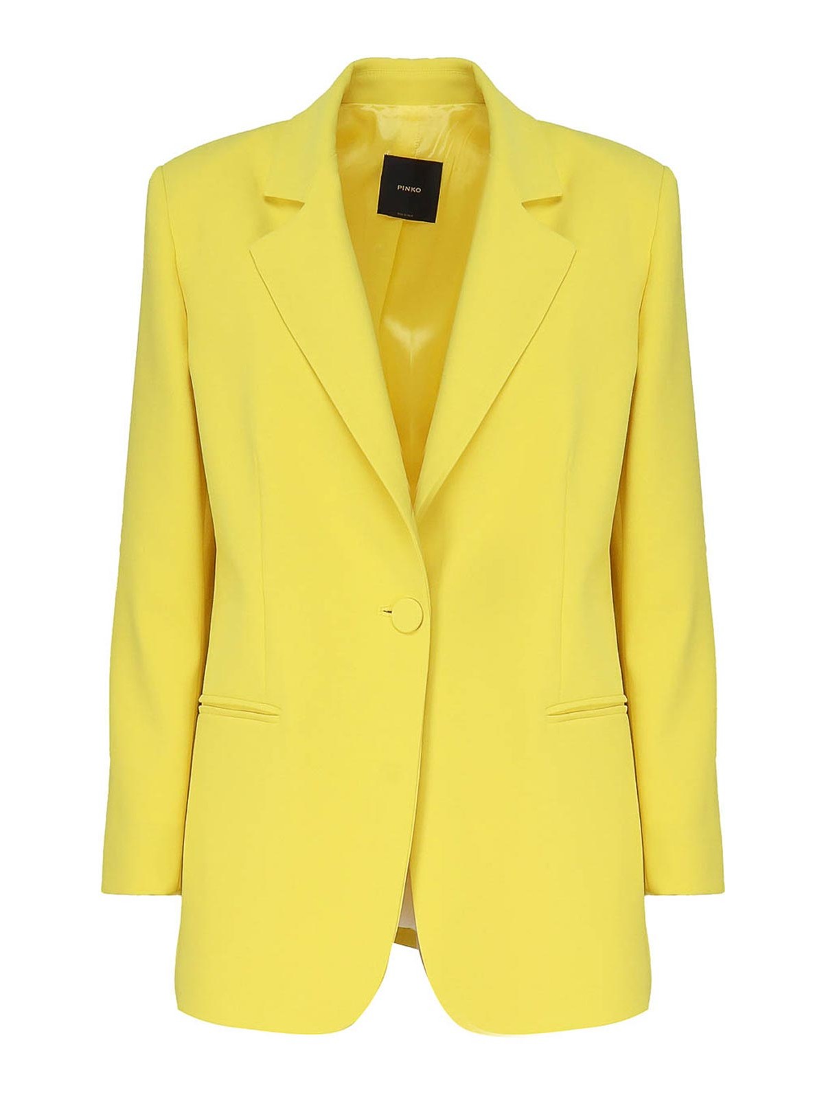 Shop Pinko Blazer - Amarillo In Yellow