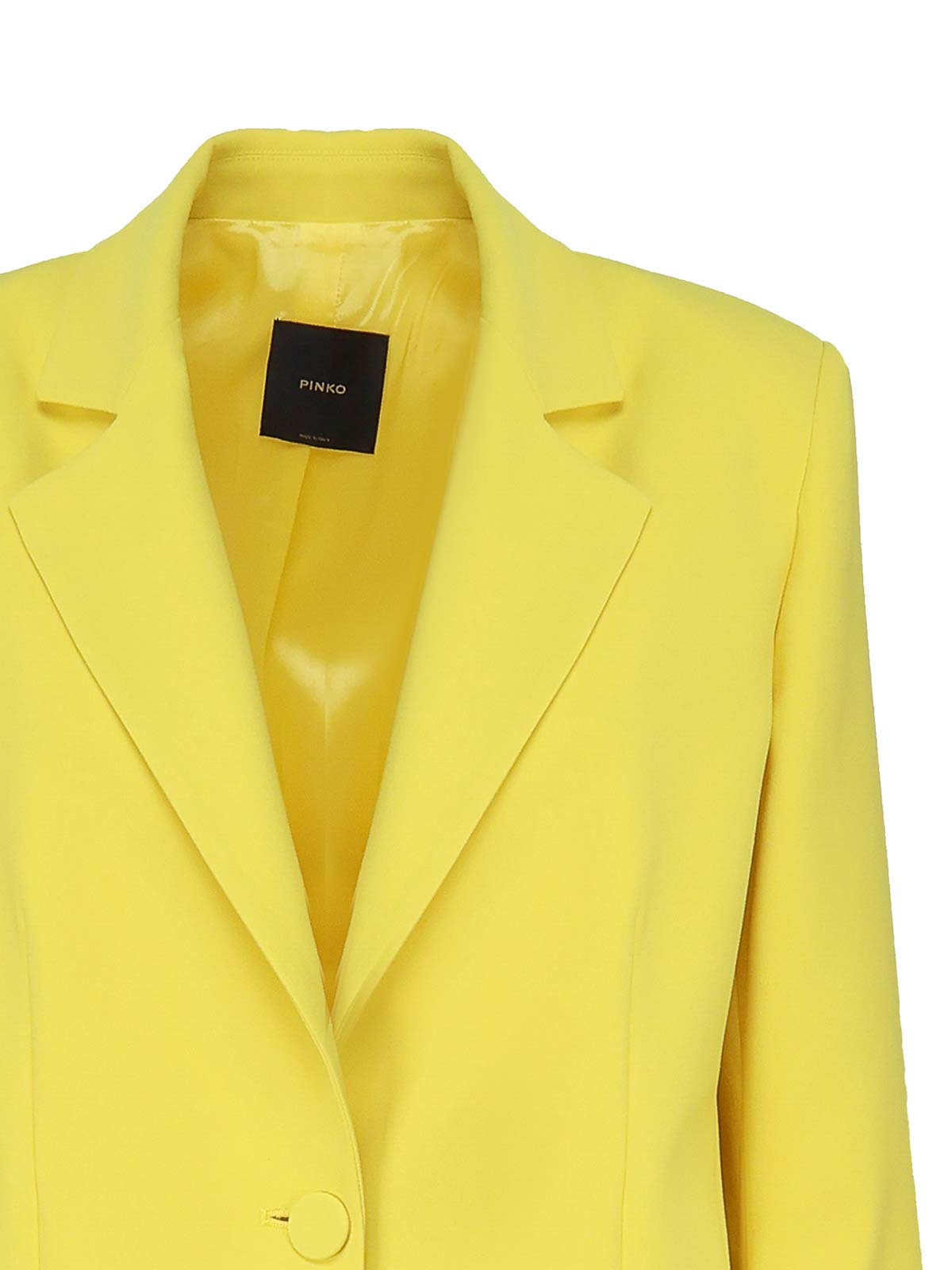 Shop Pinko Blazer - Amarillo In Yellow