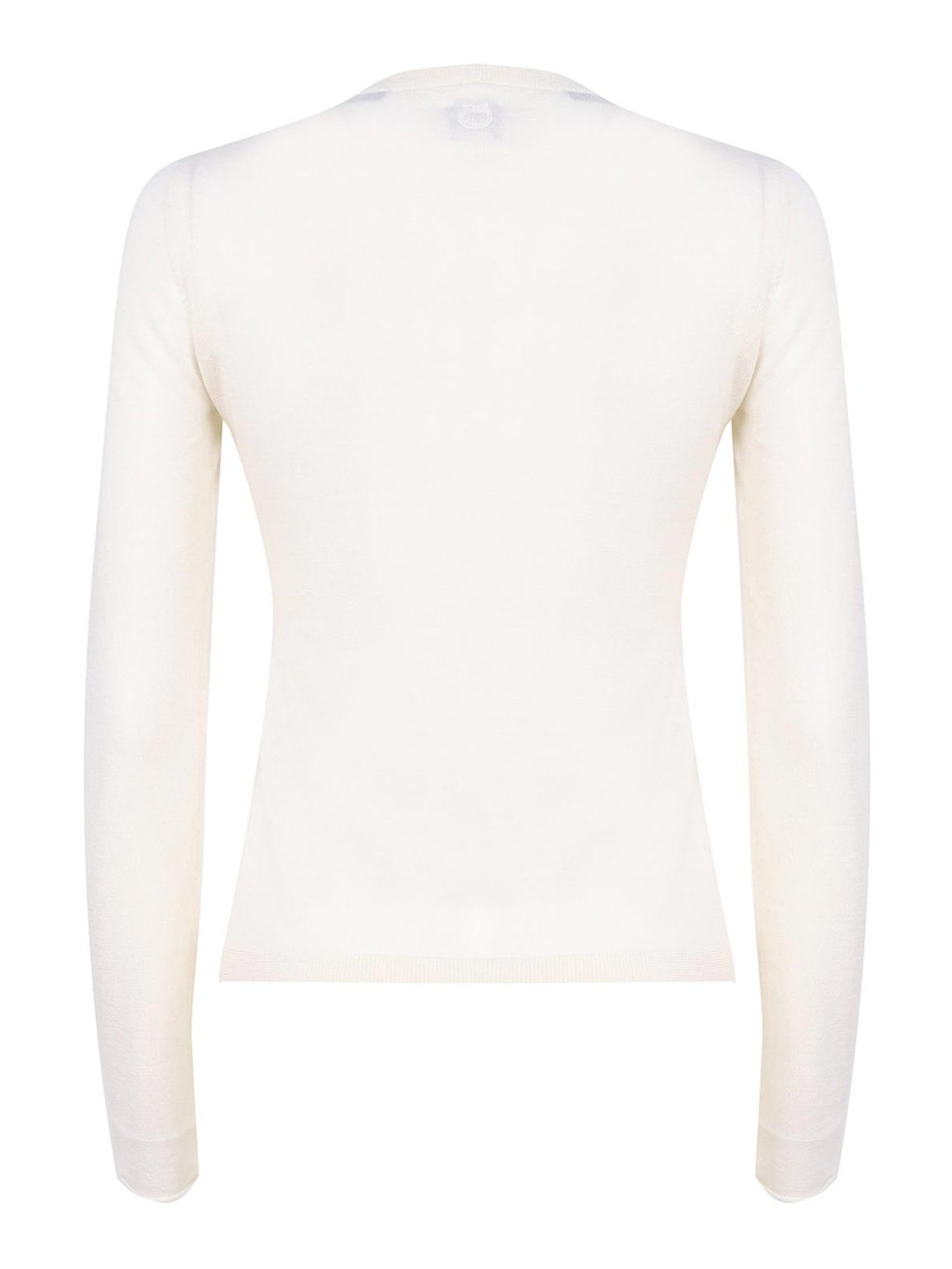 Shop Pinko Tight-fitting Sweater In White