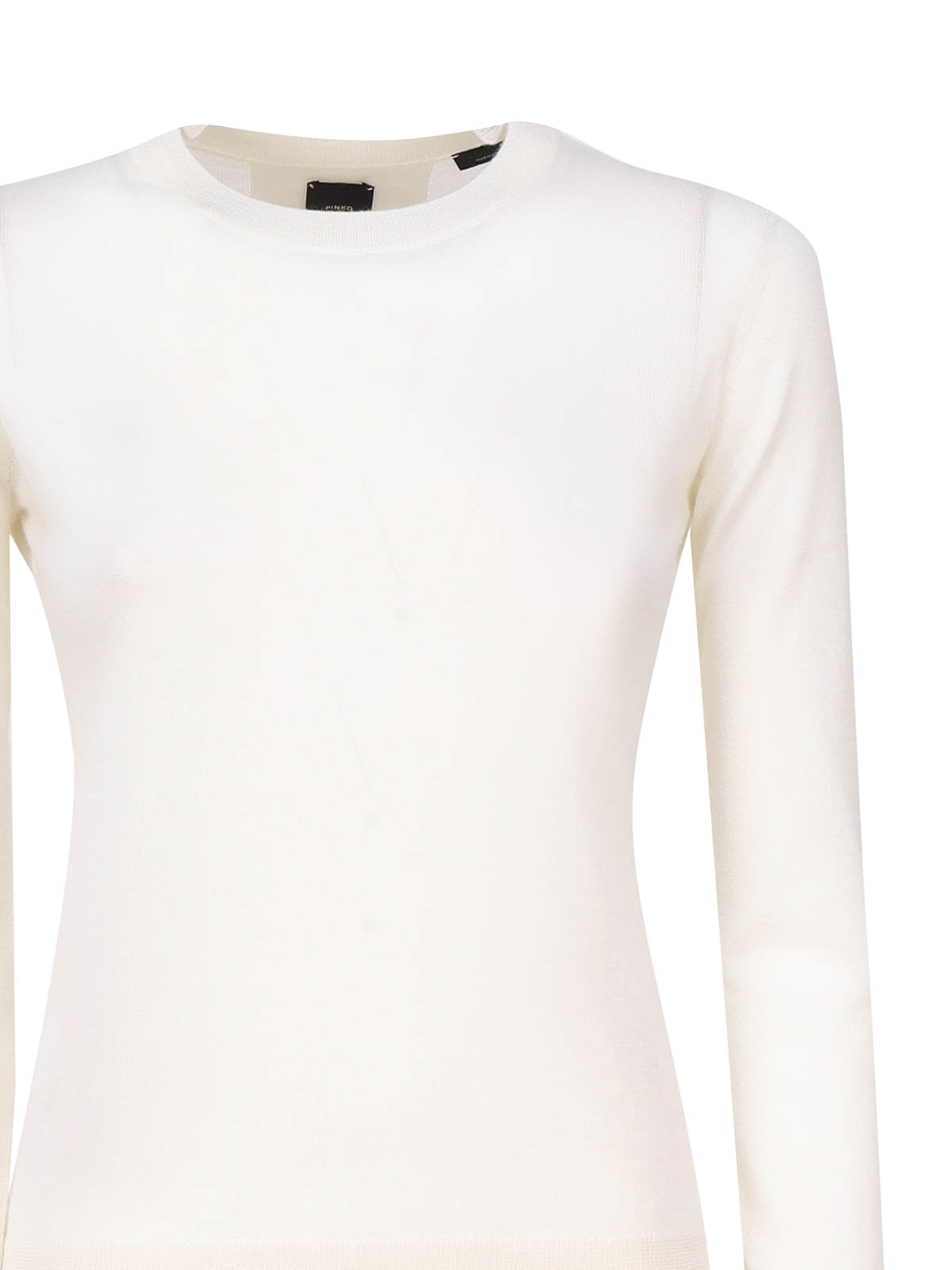 Shop Pinko Tight-fitting Sweater In White