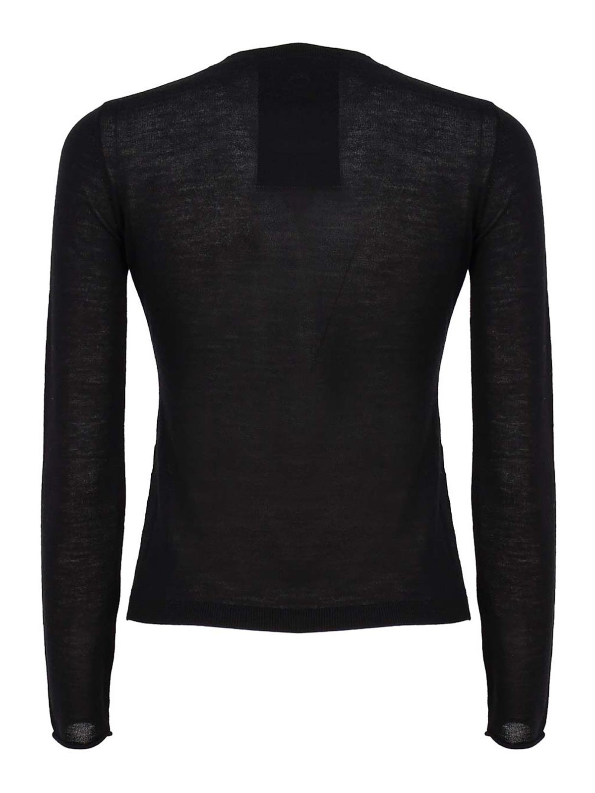 Shop Pinko Tight-fitting Jersey In Black