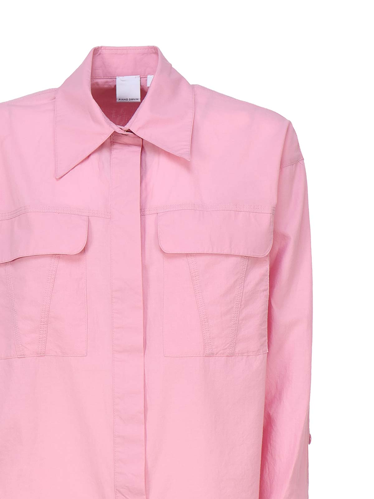 Shop Pinko Pink Shirt In Nude & Neutrals