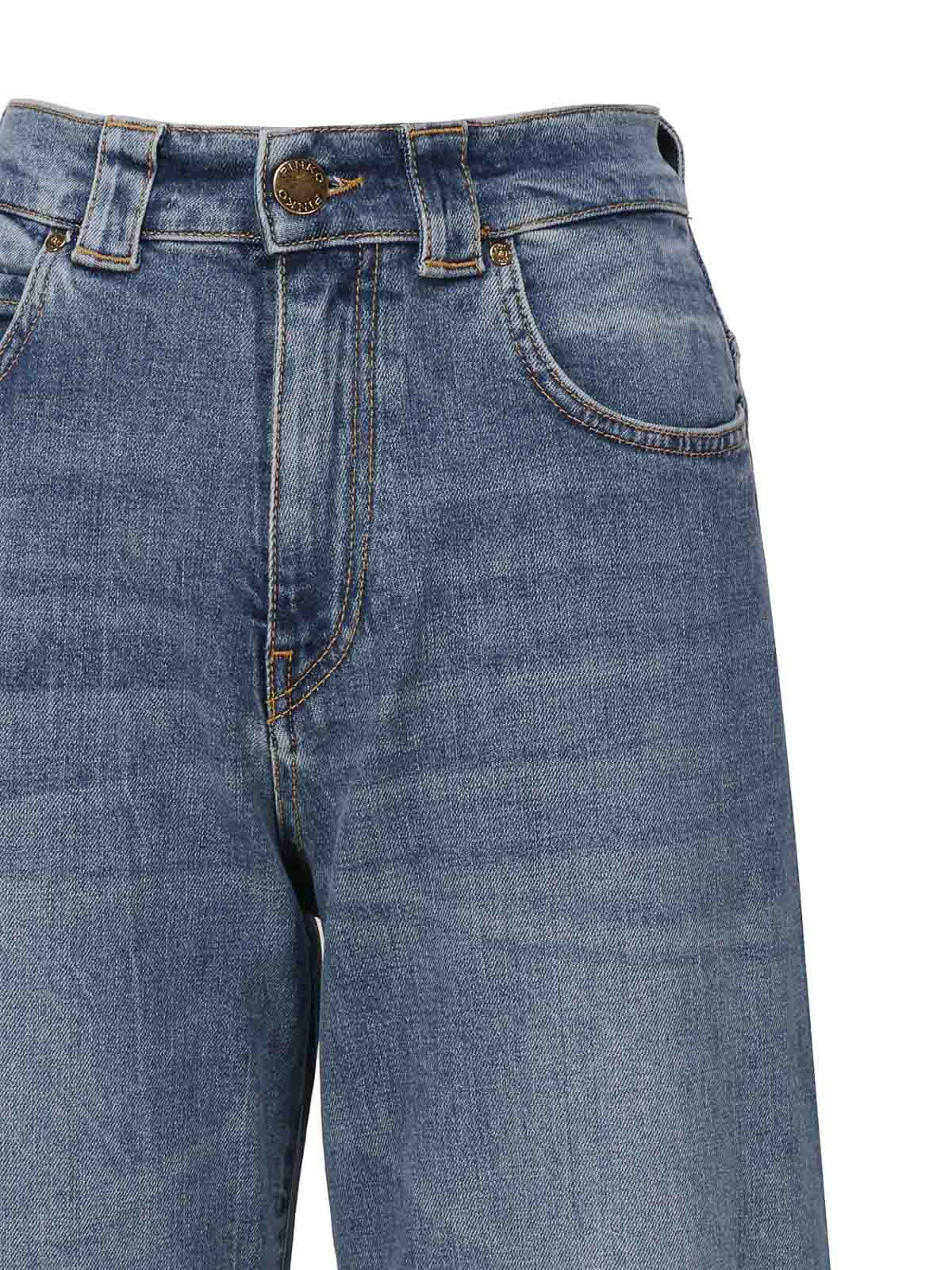Shop Pinko Egg-fit Denim Jeans In Blue