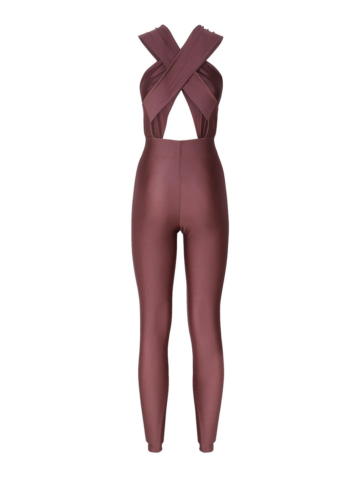 Shop The Andamane One-piece Jumpsuit With Banded Top In Brown