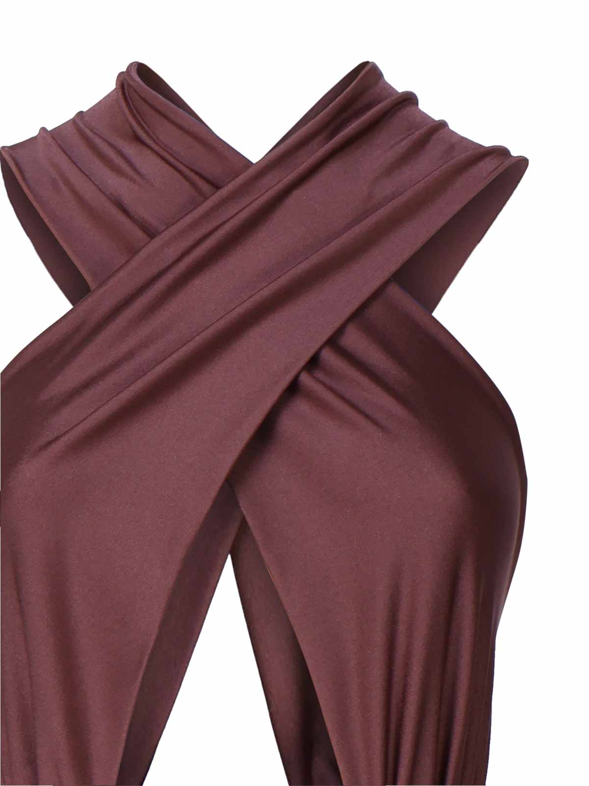Shop The Andamane One-piece Jumpsuit With Banded Top In Brown