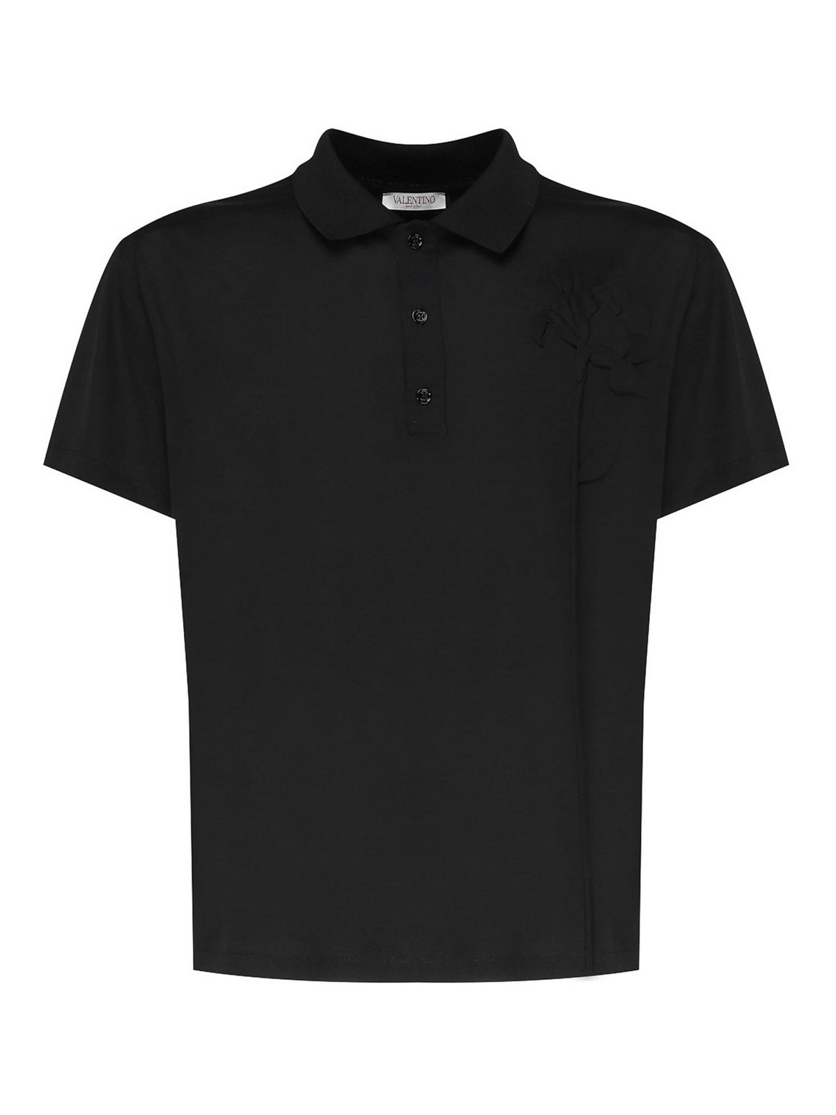 Shop Valentino Polo - Negro In Black