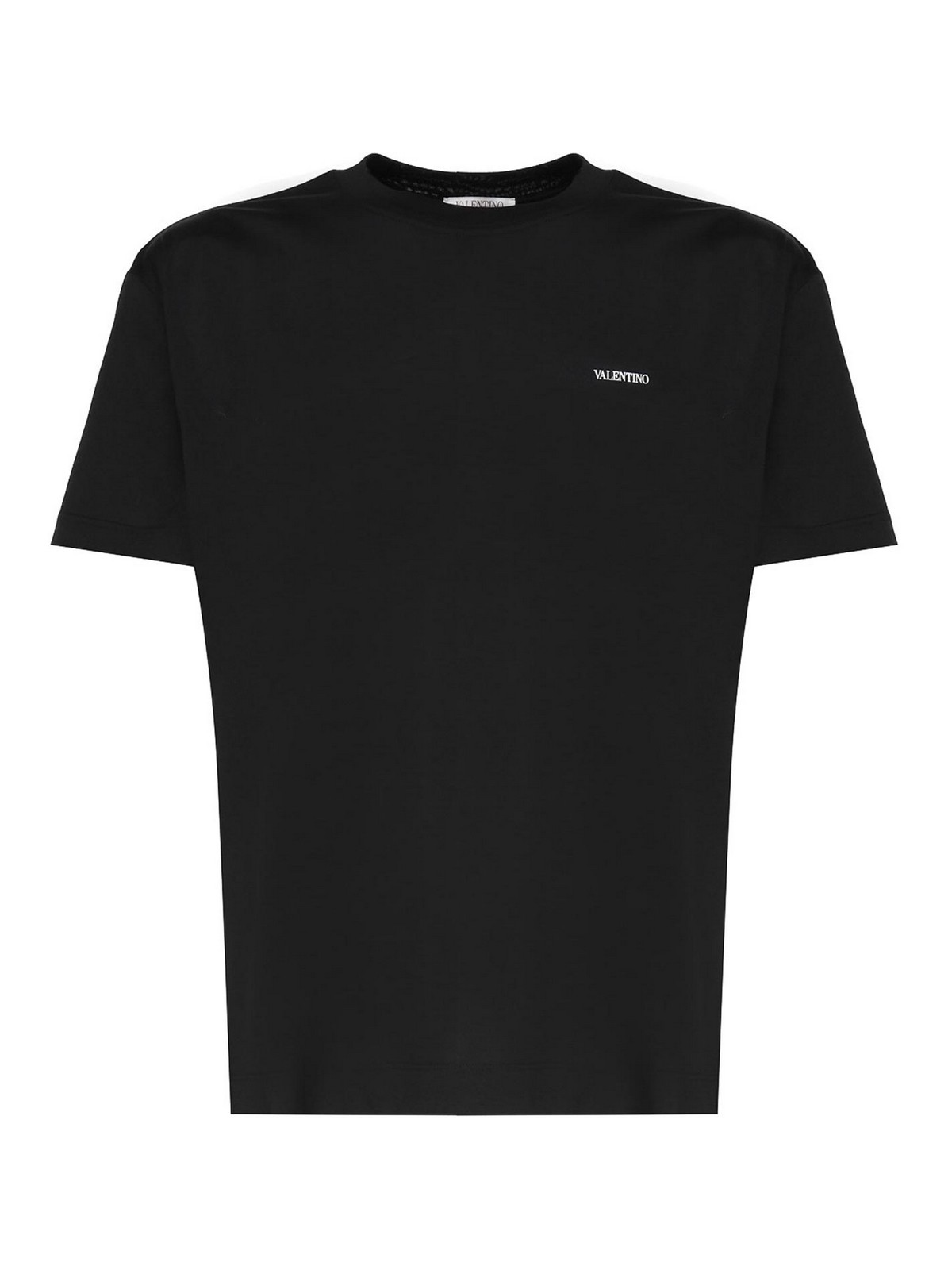 Valentino T-shirt With Logo In Black