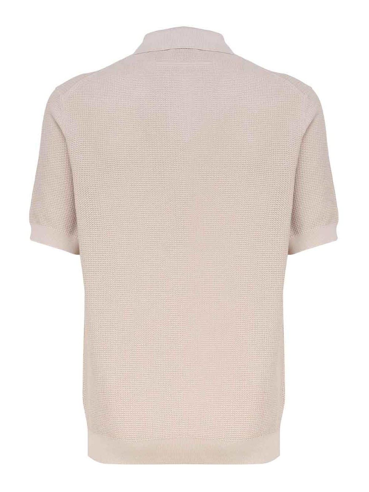 Shop Zegna Polo - Beis In Beige