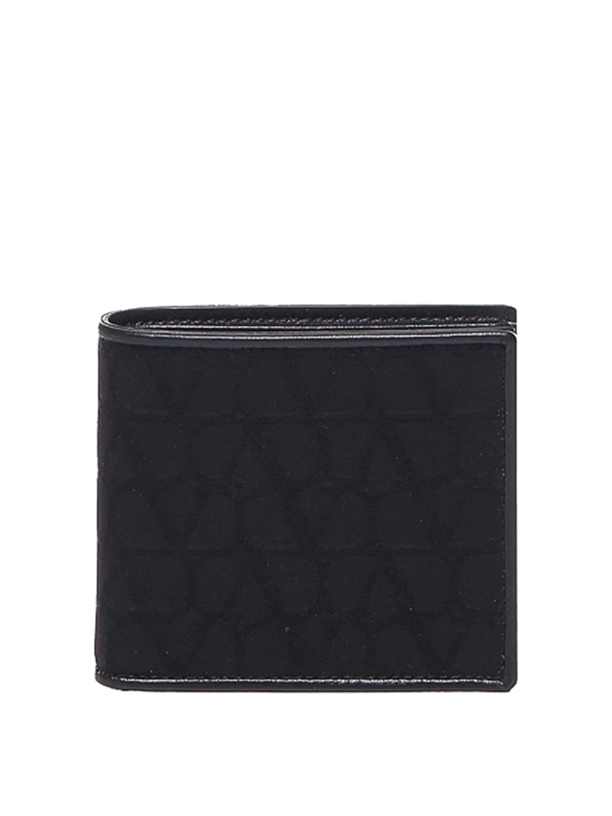 Valentino Garavani Wallet In Calfskin In Black