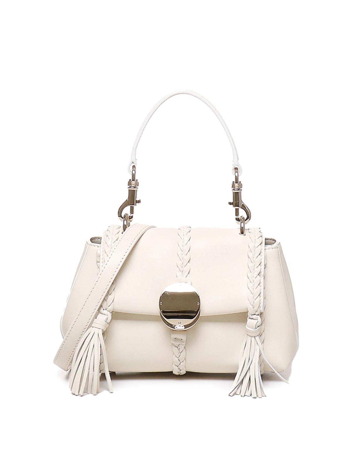 Chloé Penelope Mini Shoulder Bag In White