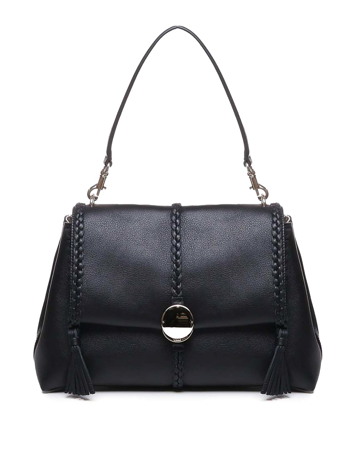 Shop Chloé Penelope Medium And Soft Shoulder Bag In Black