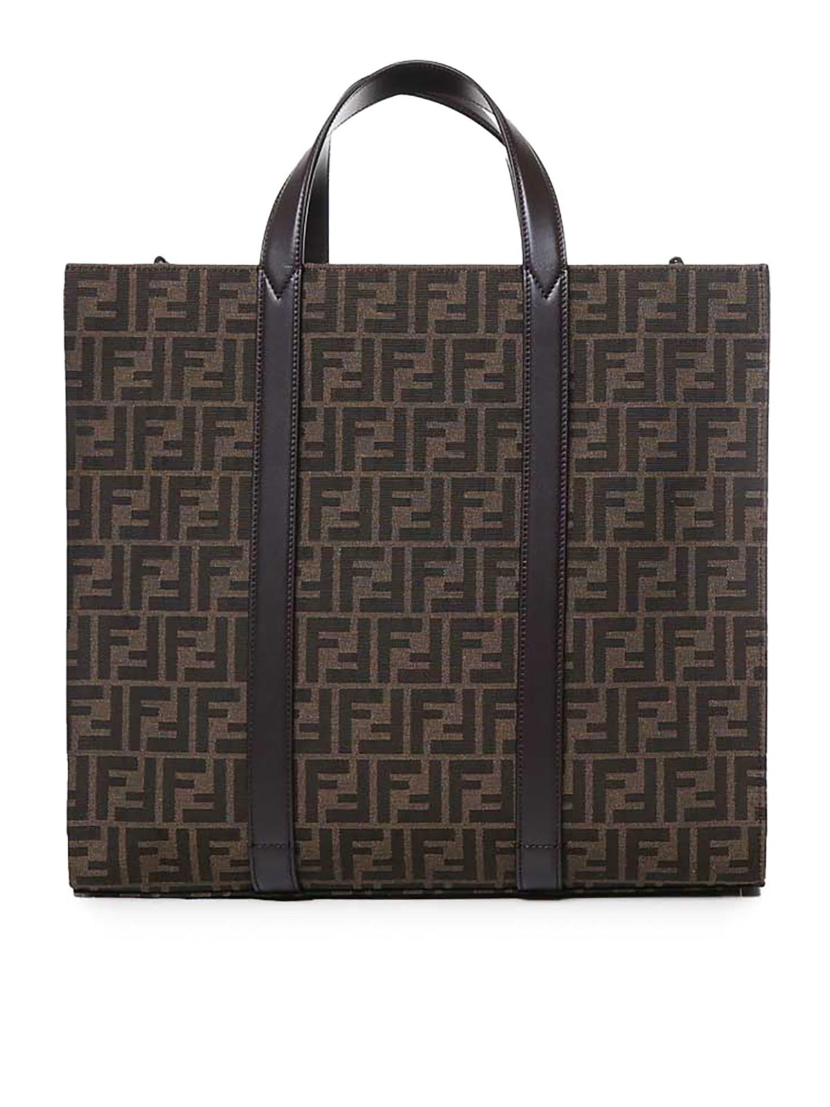 Fendi Shopper Bag In Brown
