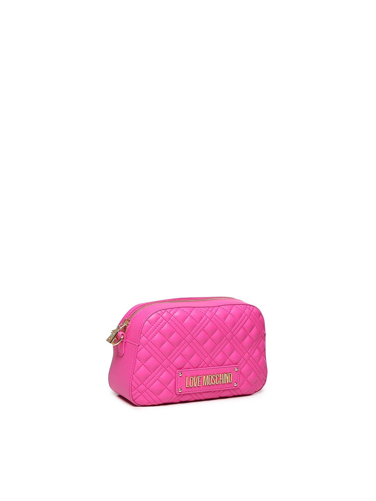 Shop Love Moschino Quilted Shoulder Bag In Multicolour