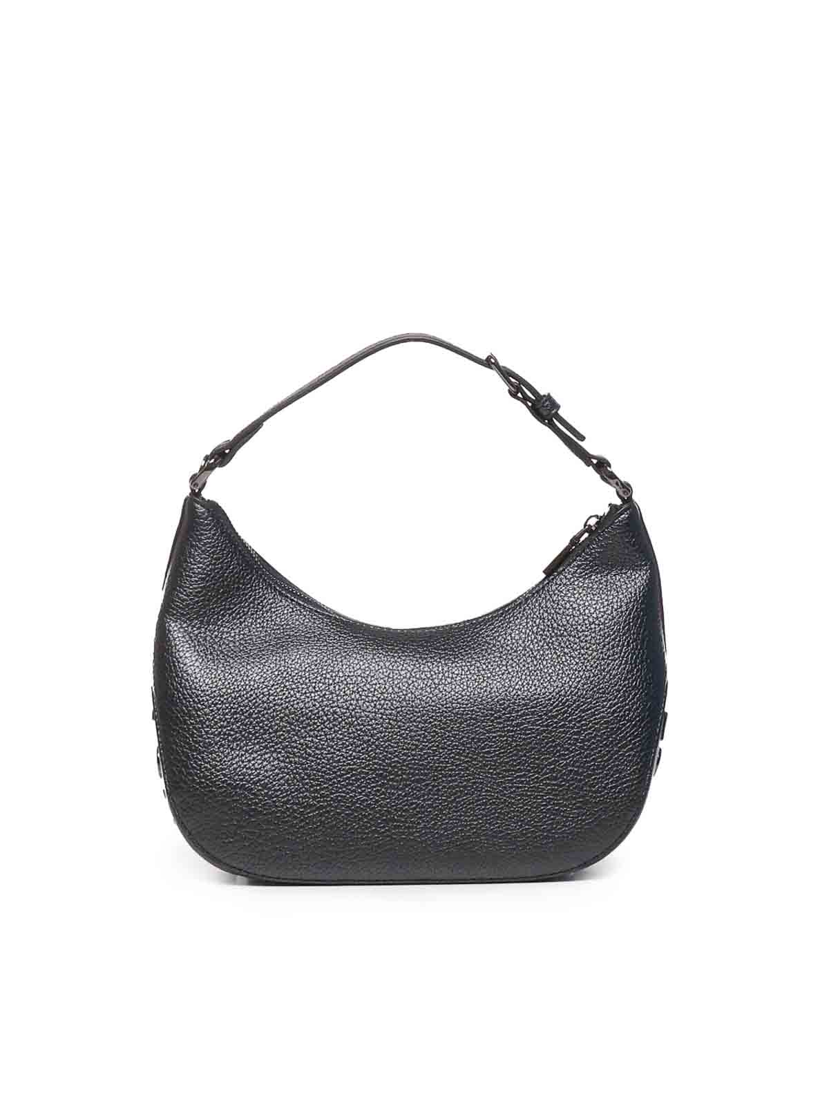 Shop Love Moschino Hobo Bag With Logo In Grey
