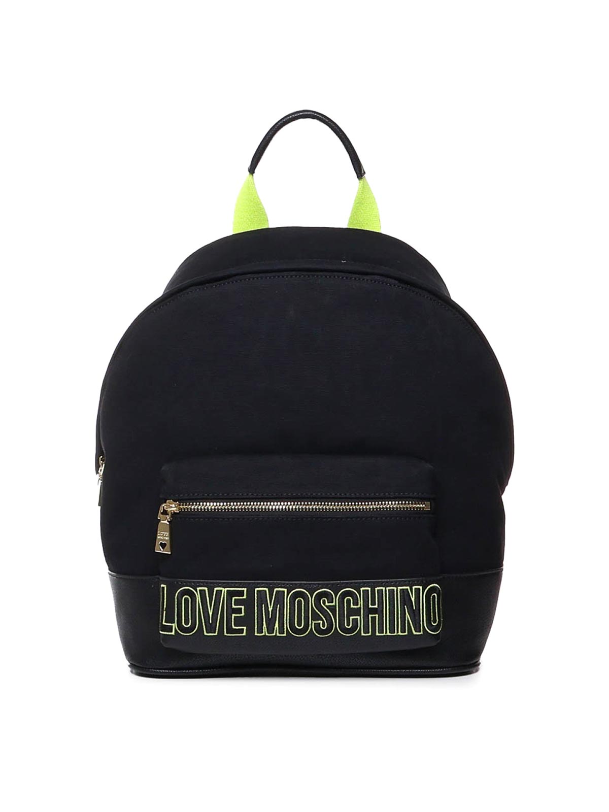 Love Moschino Love Backpack In Cotton In Green