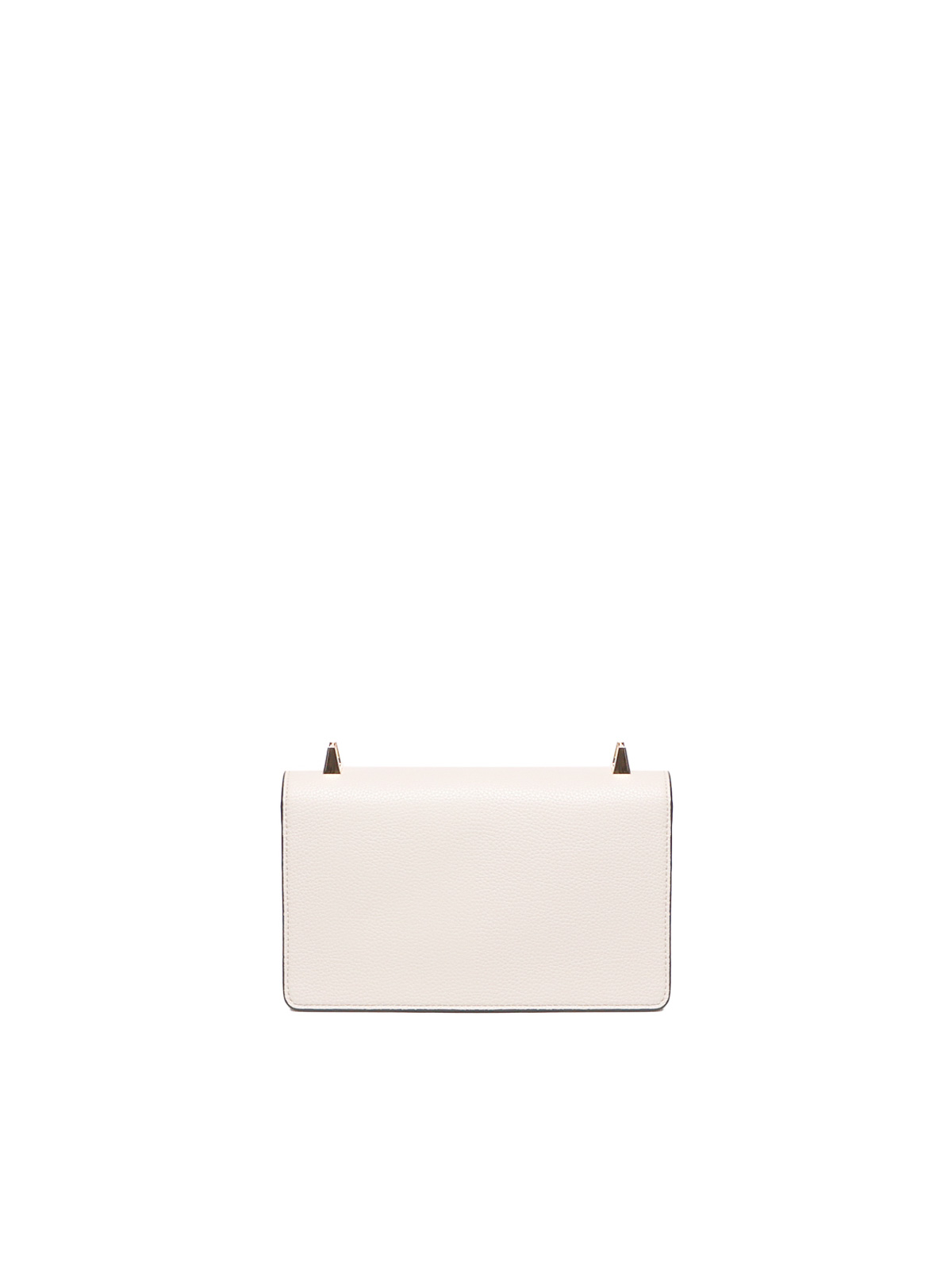Shop Love Moschino Shoulder Bag With Logo Plaque In White