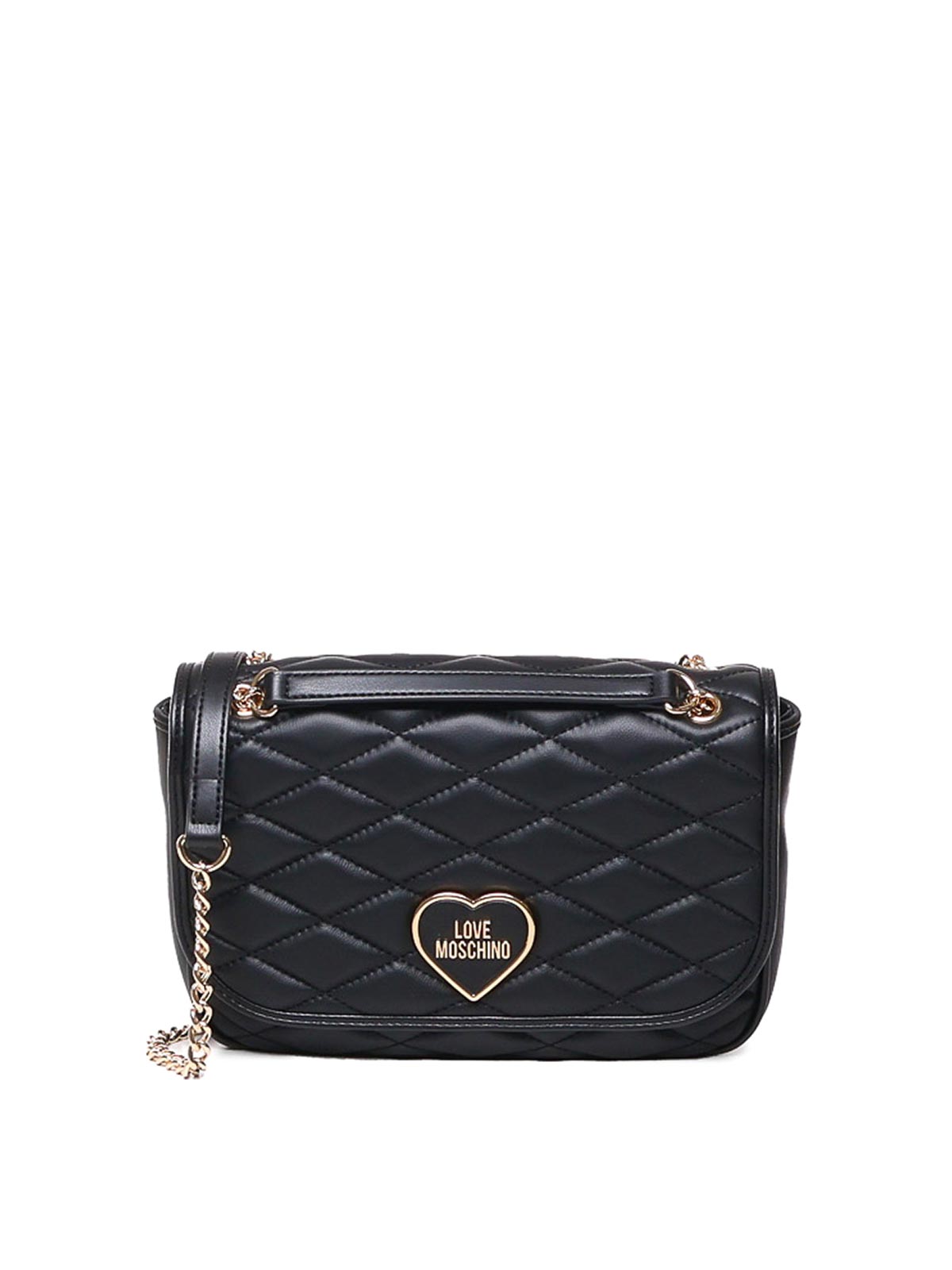 Love Moschino Quilted Shoulder Bag In Black
