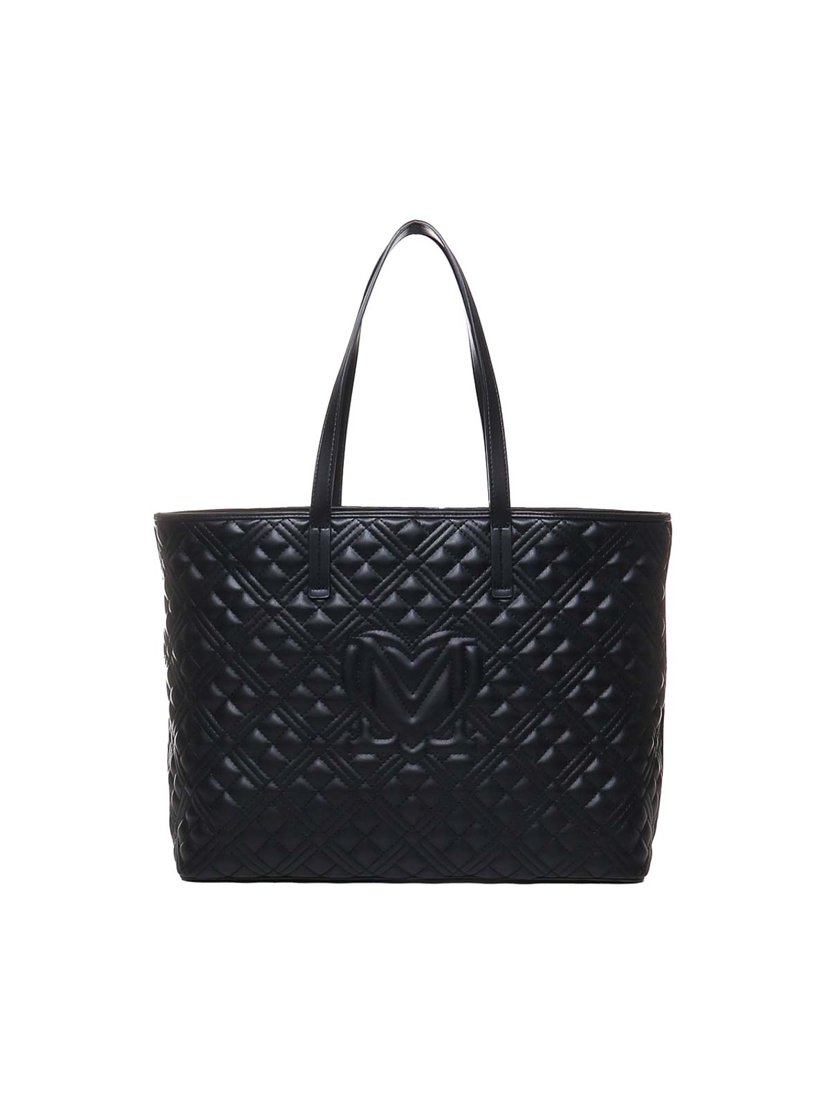 Shop Love Moschino Tote Bag With Logo In Black