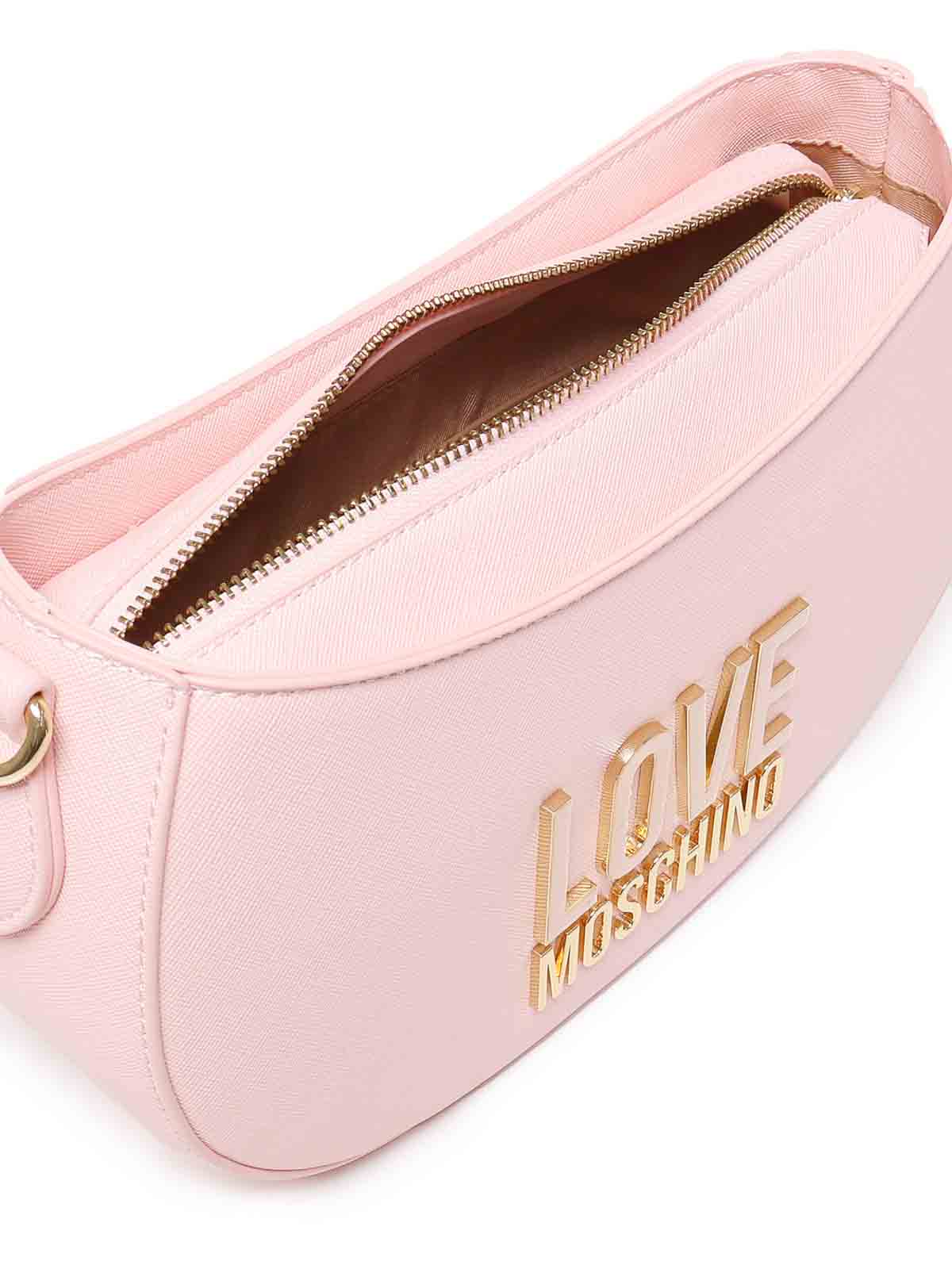 Shop Love Moschino Jelly Shoulder Bag In Nude & Neutrals