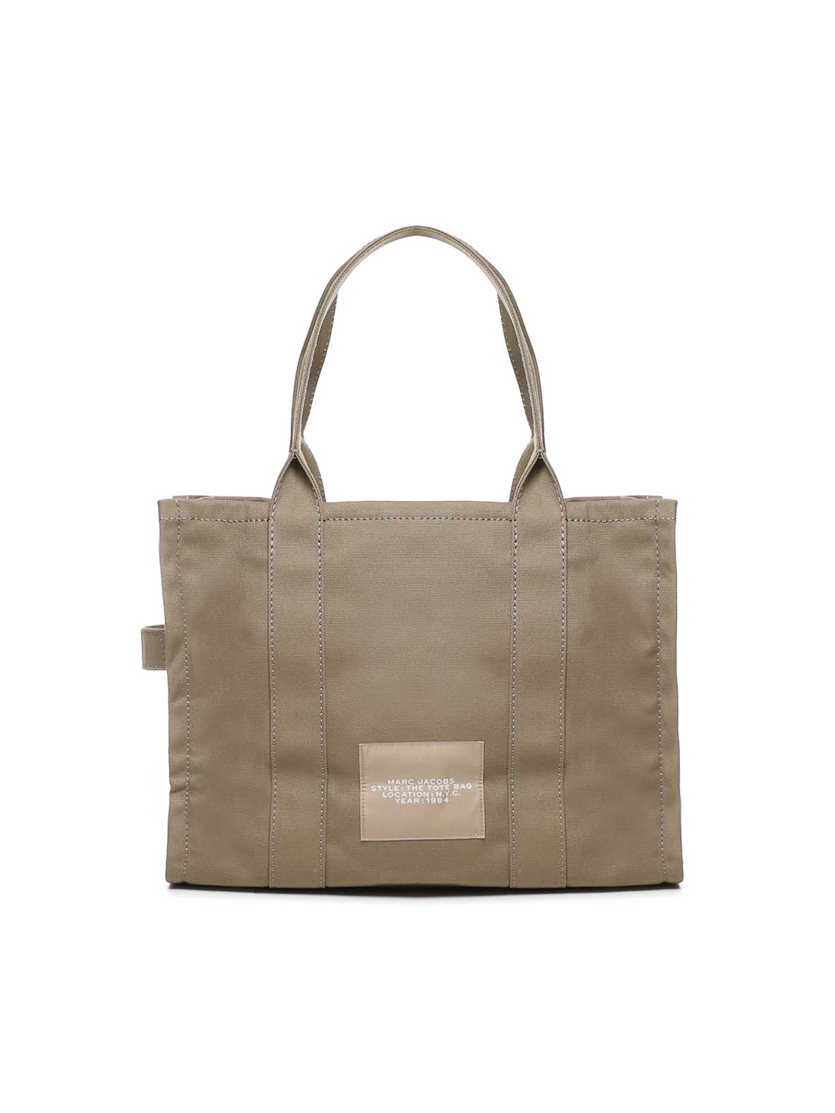 Shop Marc Jacobs The Tote Bag In Cotton In Green