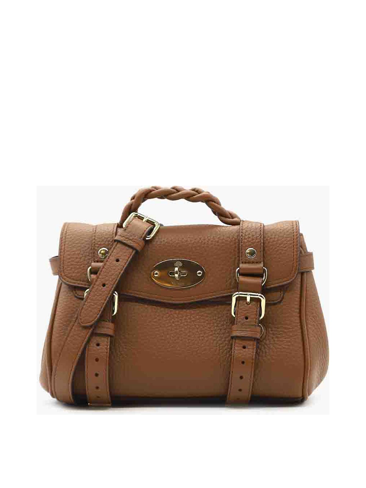 Mulberry Mini Alexa Leather Shoulder Bag In Brown