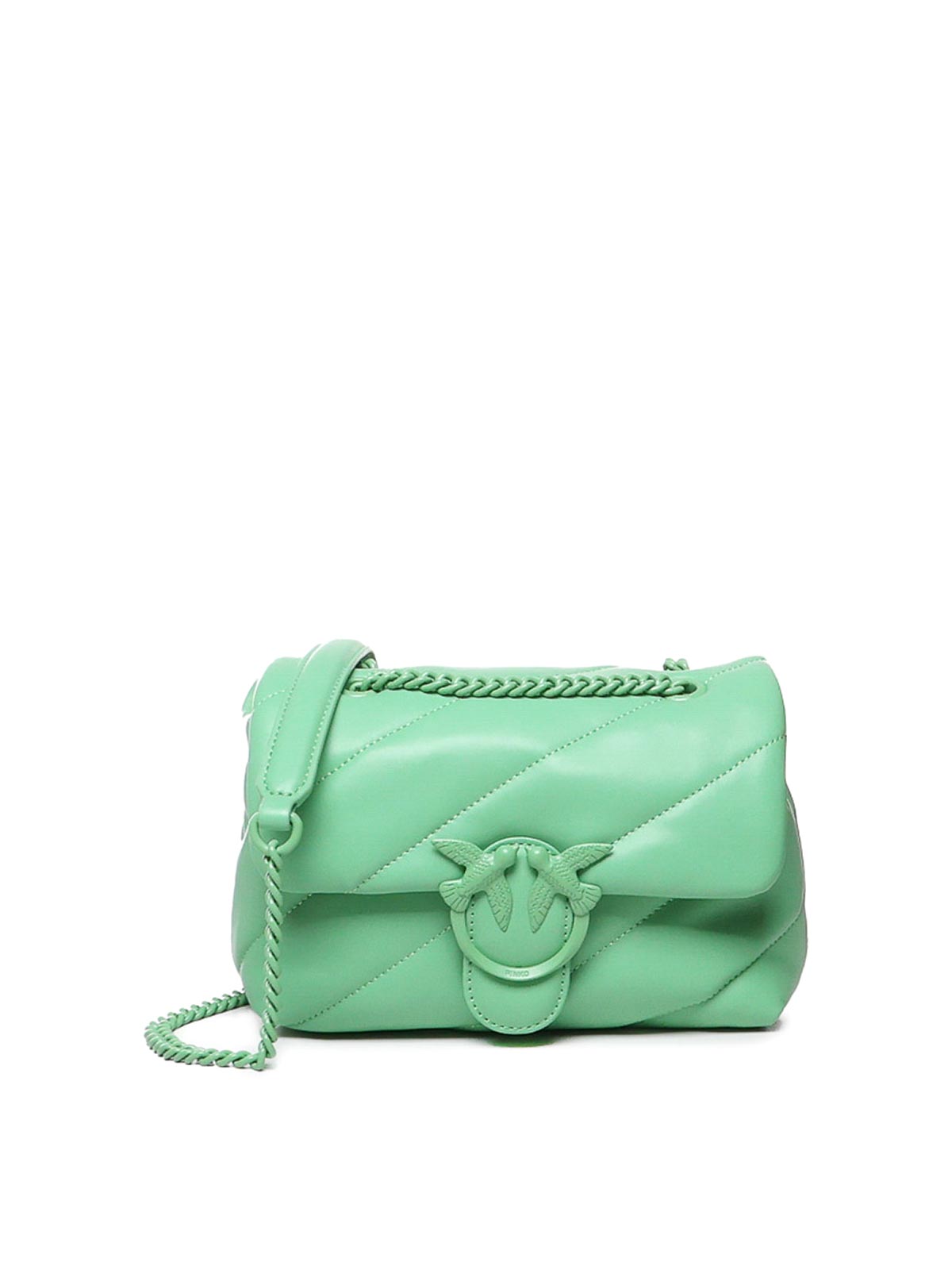 Pinko Mini Love Puff Bag In In Green
