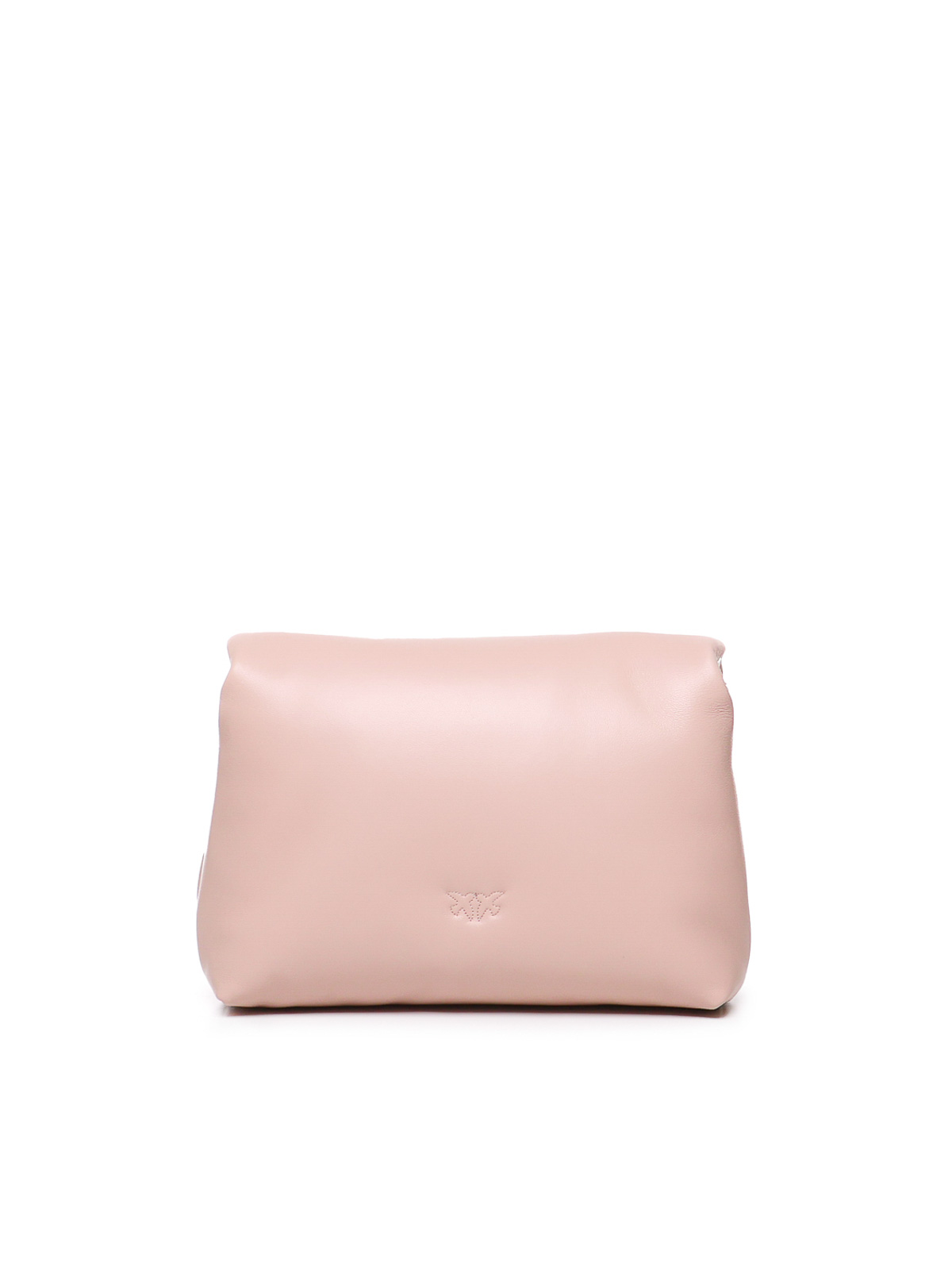 Shop Pinko Baby Love Bag Click Puff In Nude & Neutrals