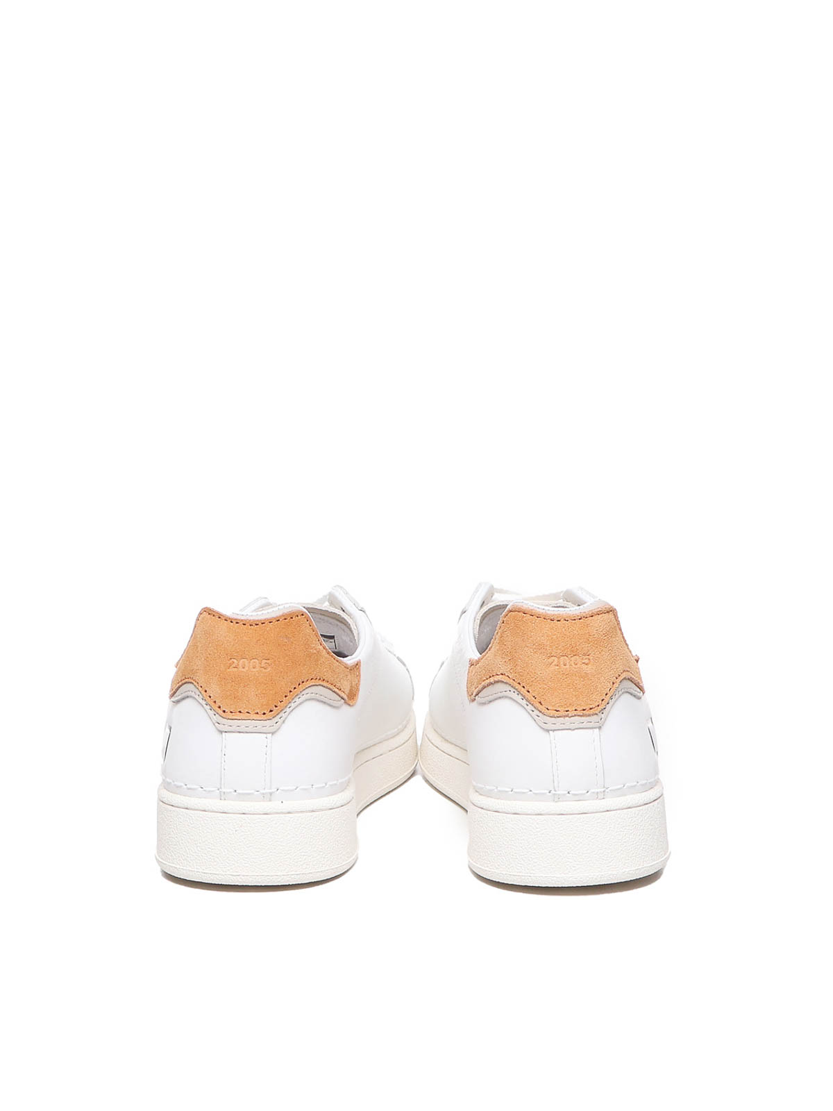 Shop Date Calfskin Sneakers In Taupe