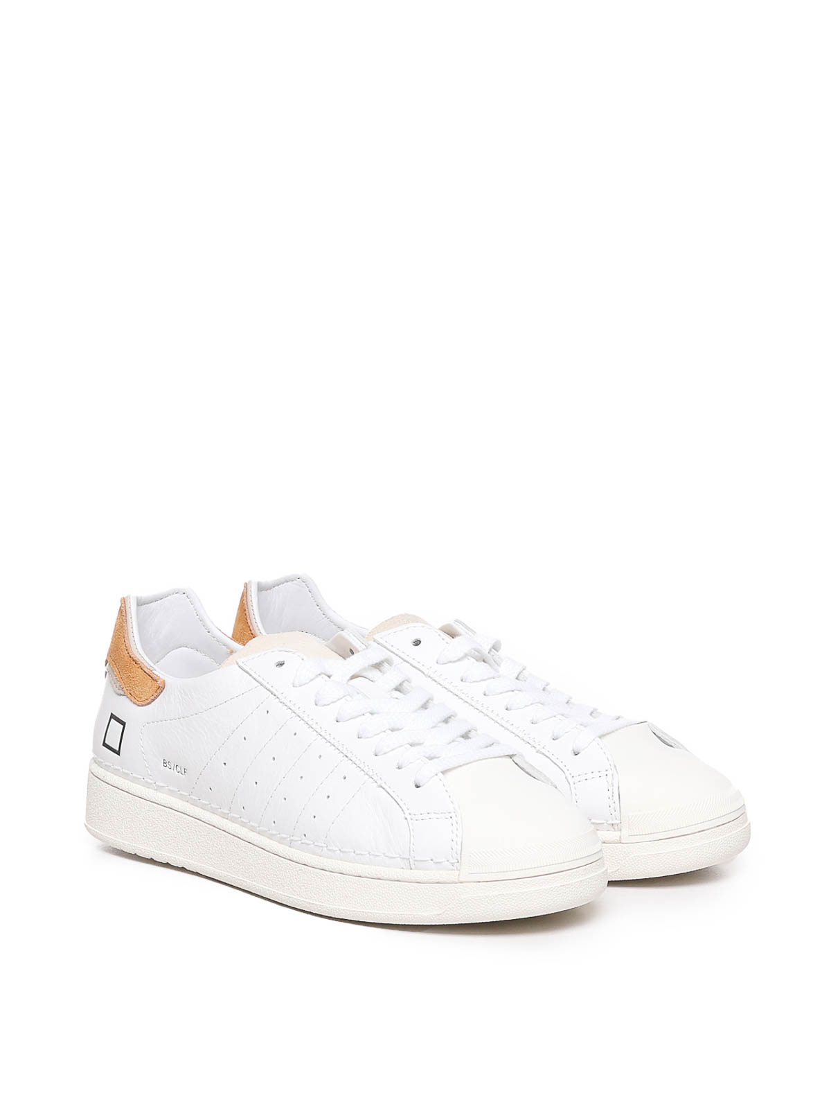 Shop Date Calfskin Sneakers In Taupe