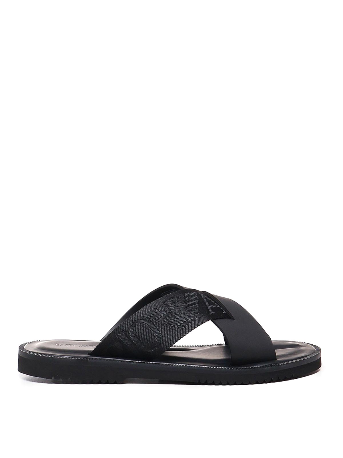 Emporio Armani Leather Flip Flops X4P124XN787K001 THEBS