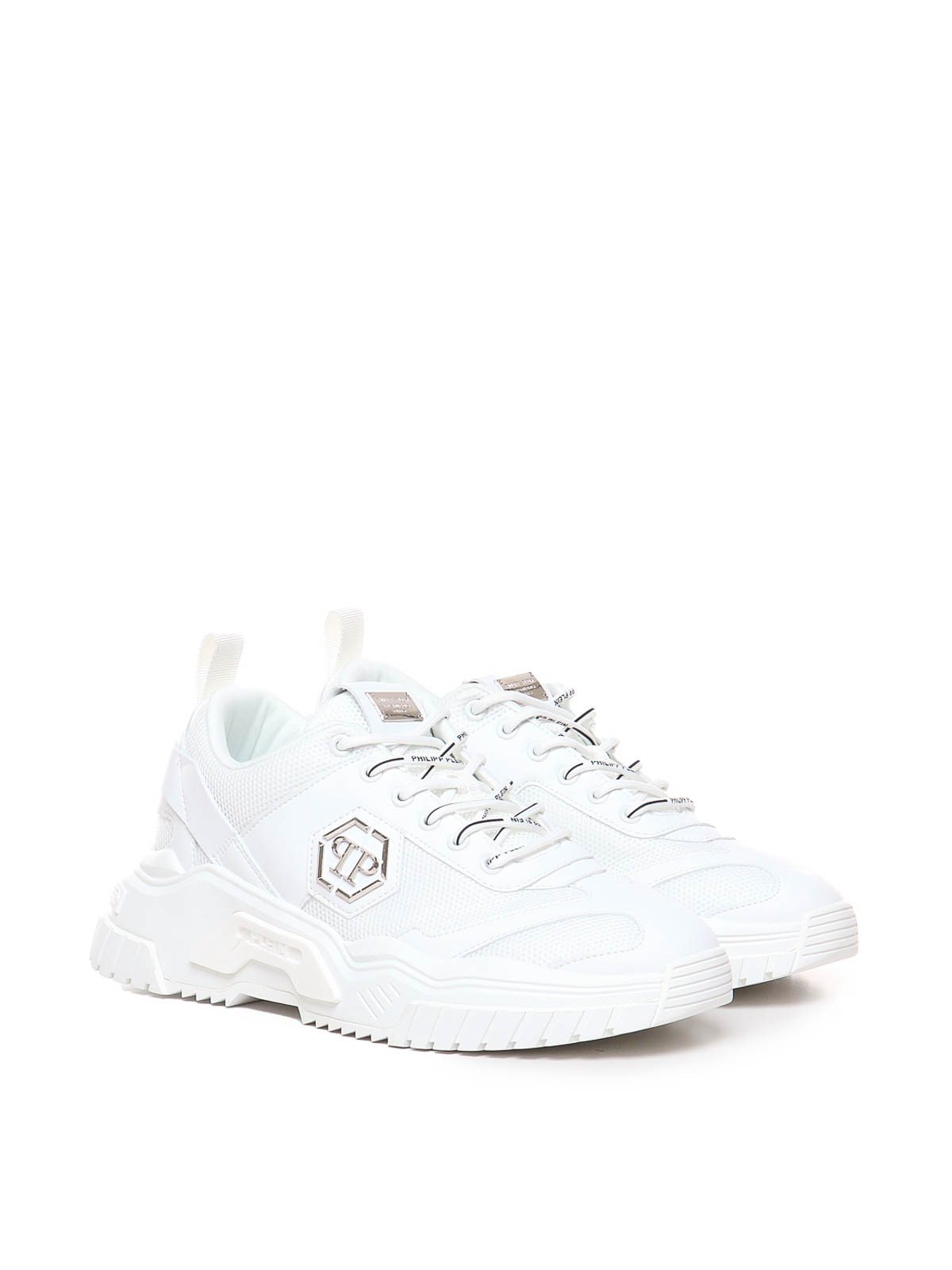 Shop Philipp Plein Sneakers Predartor In Polyurethane In White