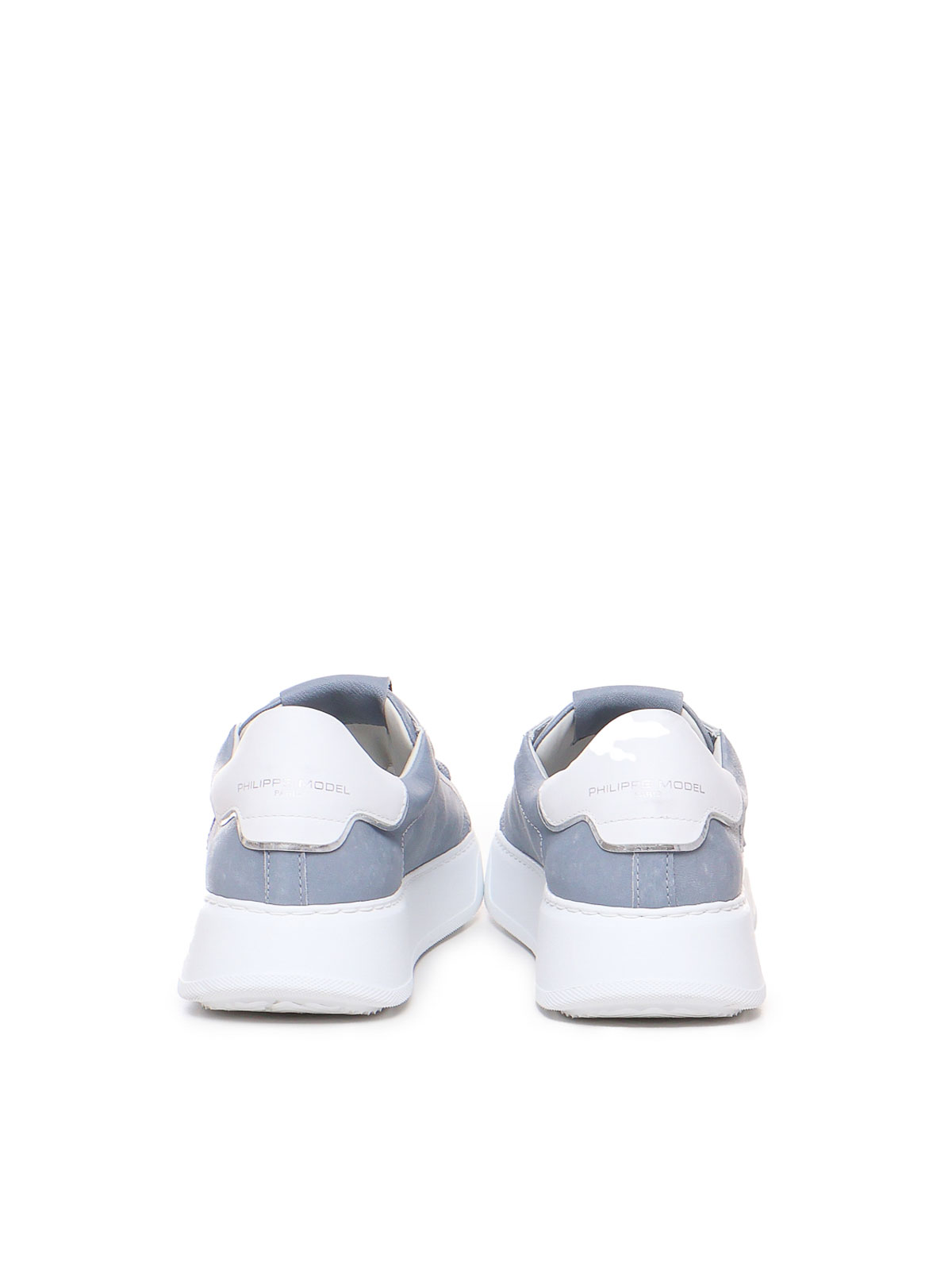 Shop Philippe Model Temple Low Sneakers In Blue
