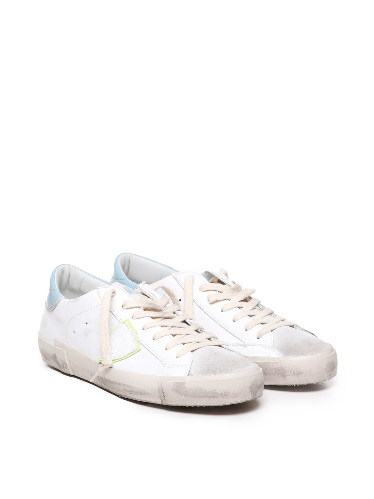Shop Philippe Model Aged White Sneakers