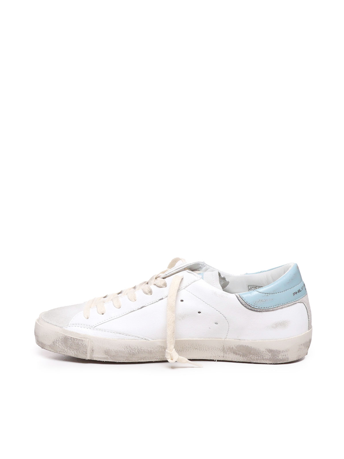 Shop Philippe Model Aged White Sneakers