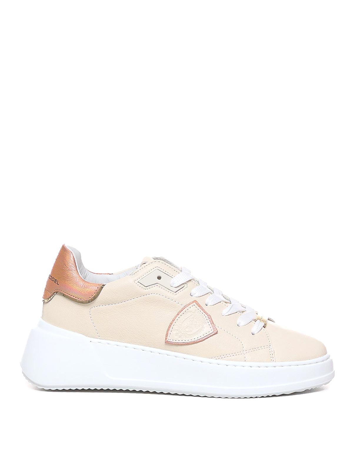 Shop Philippe Model Tres Temple Sneakers In Pink