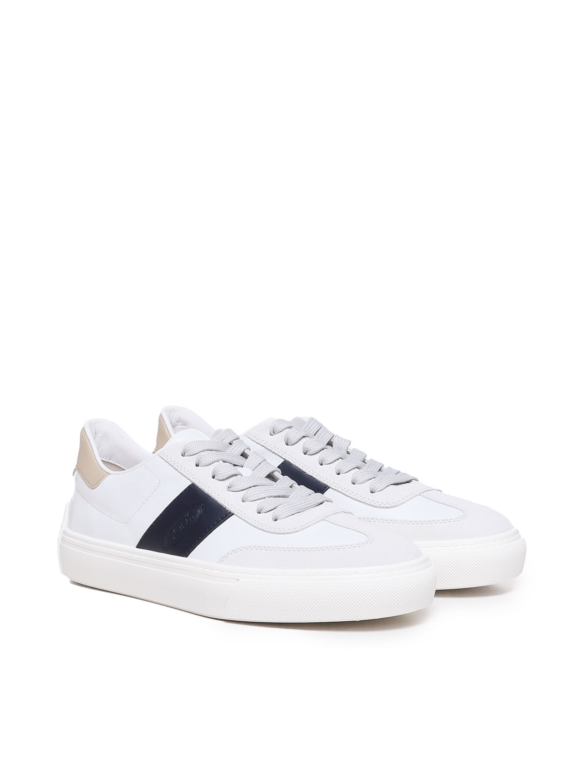 Shop Tod's Sneakers With Logo In White