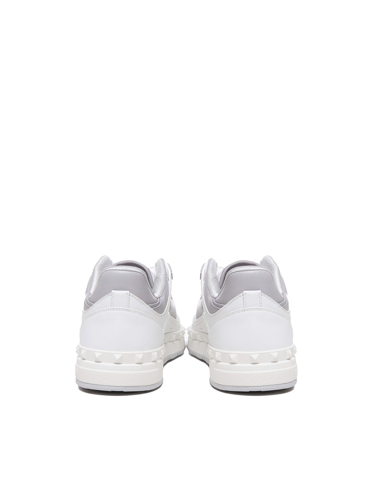 Shop Valentino Freedots Sneakers With Rockstud Detail In Grey