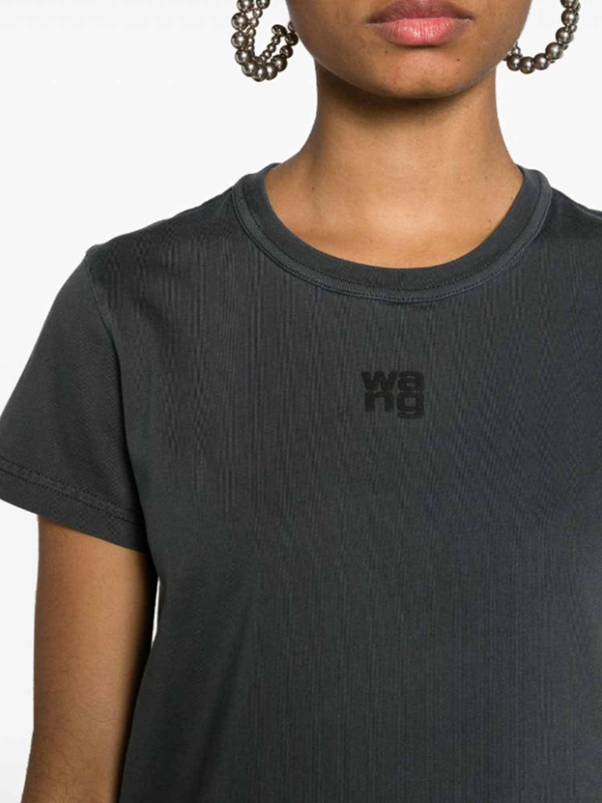 Shop Alexander Wang Camiseta - Gris In Grey
