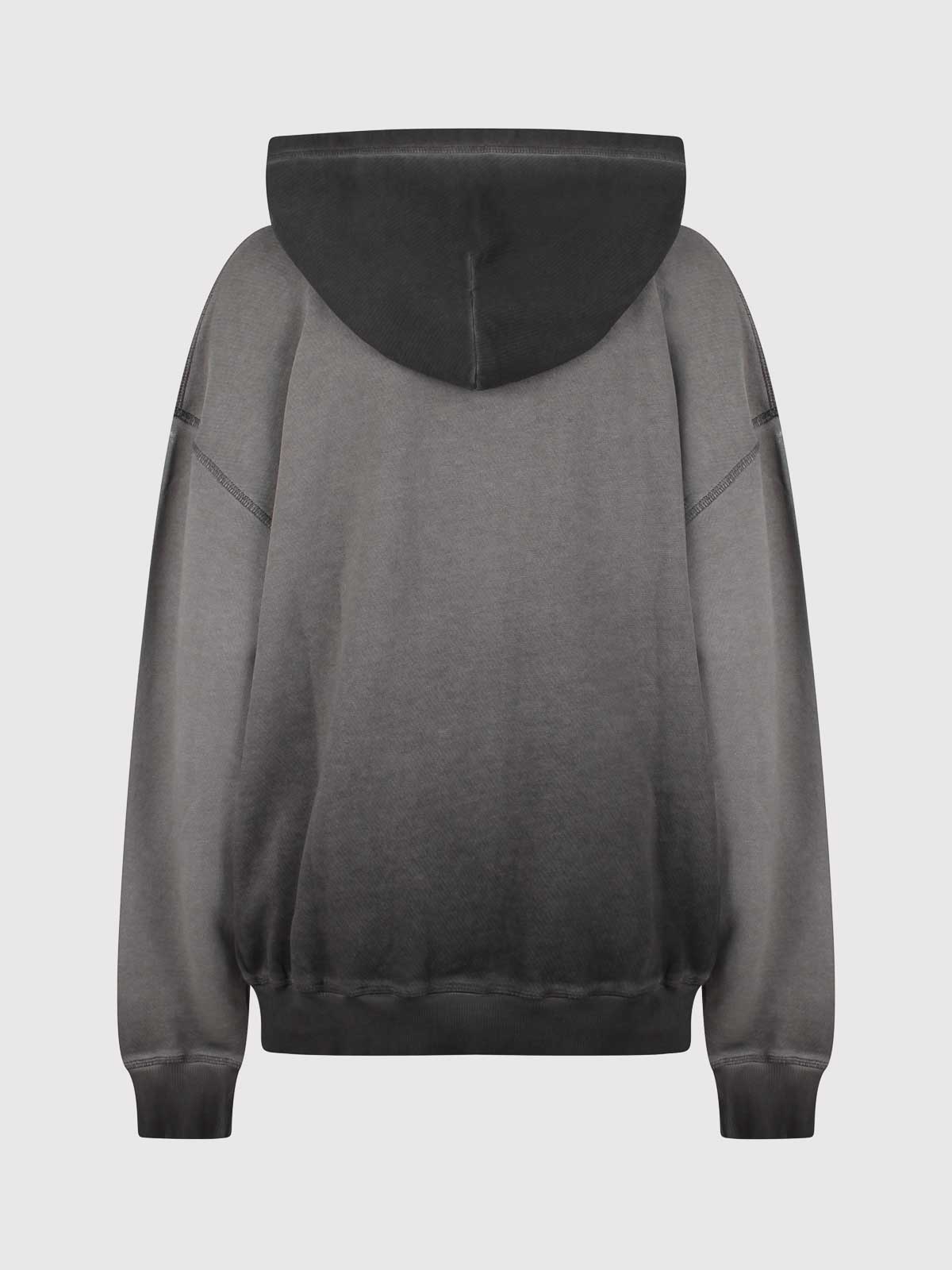 Shop Diesel Hooded Sweatshirt In Black