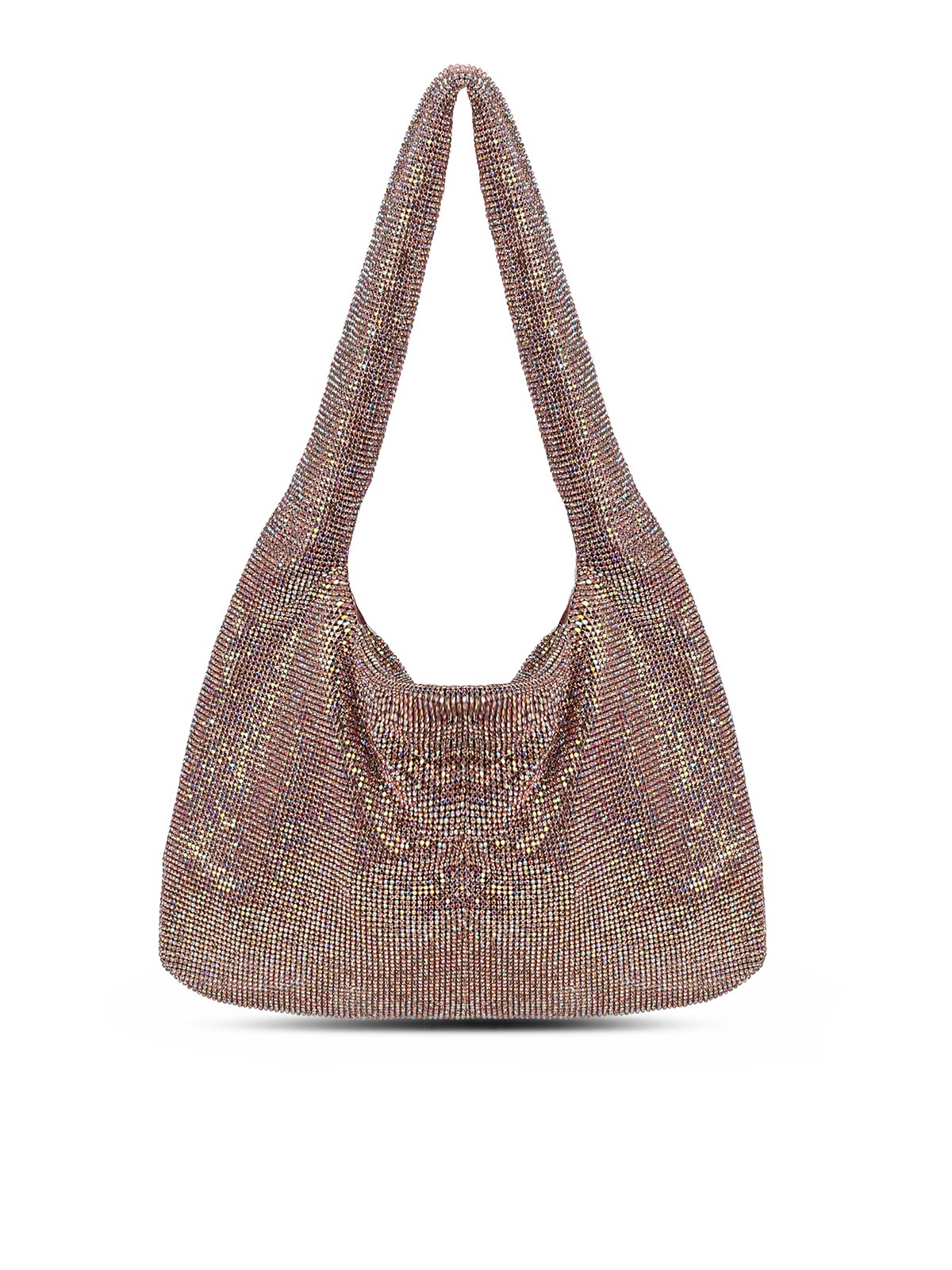 Shop Kara Crystal Mesh Shoulder Bag In Pink