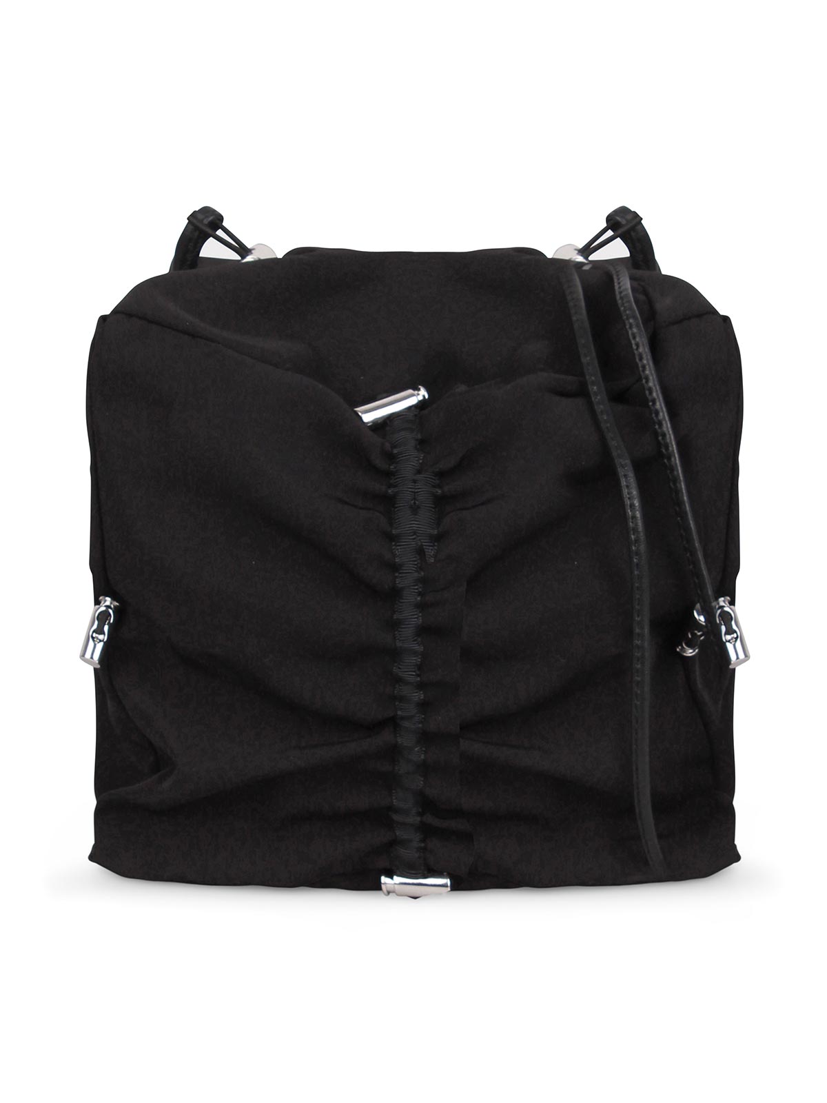 Kara Shoulder Bag With Drawstring In Black