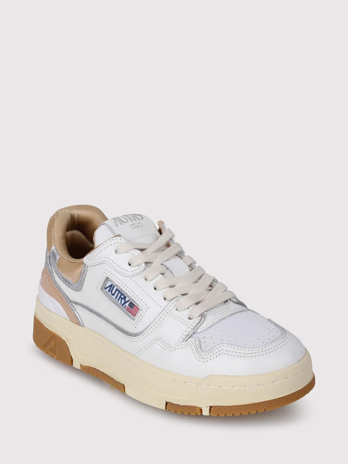 Shop Autry Clc Leather Sneaker In White