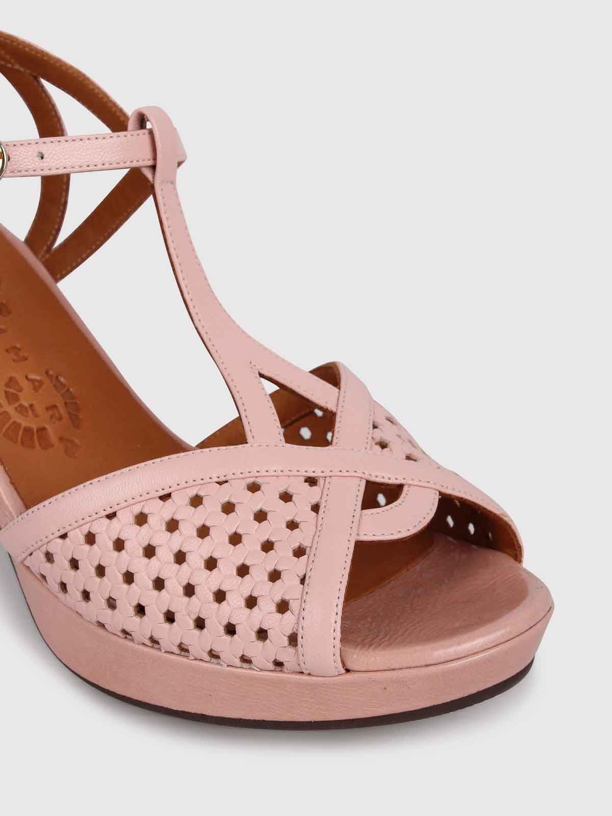 Shop Chie Mihara Wicker Kegy Sandals In Pink