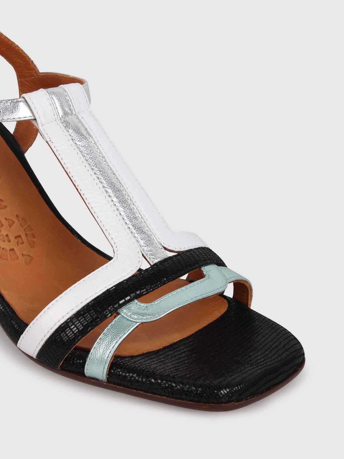 Shop Chie Mihara Piyata Sandals 90mm In Silver