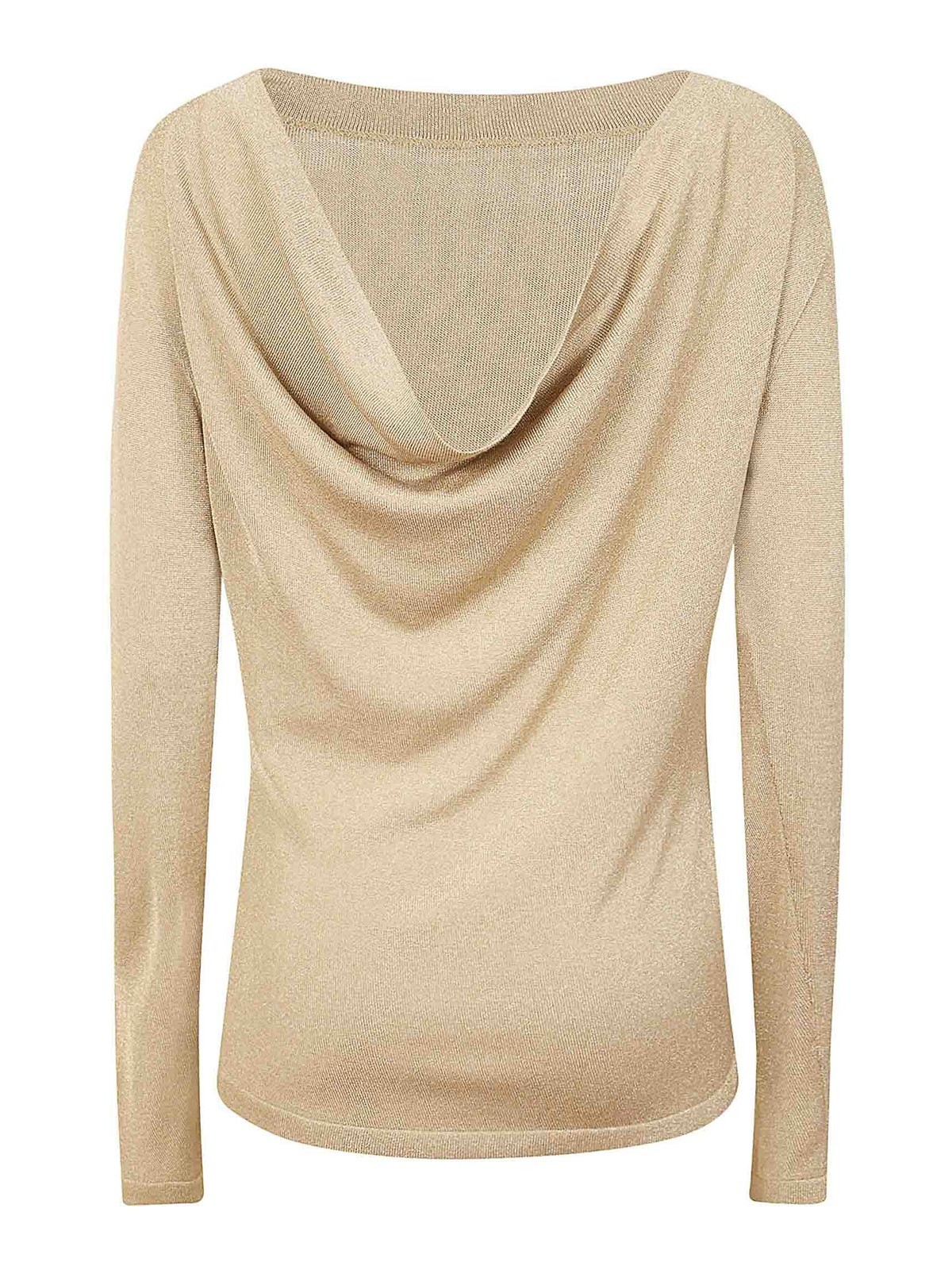 Shop Alberta Ferretti Sweater In Gold