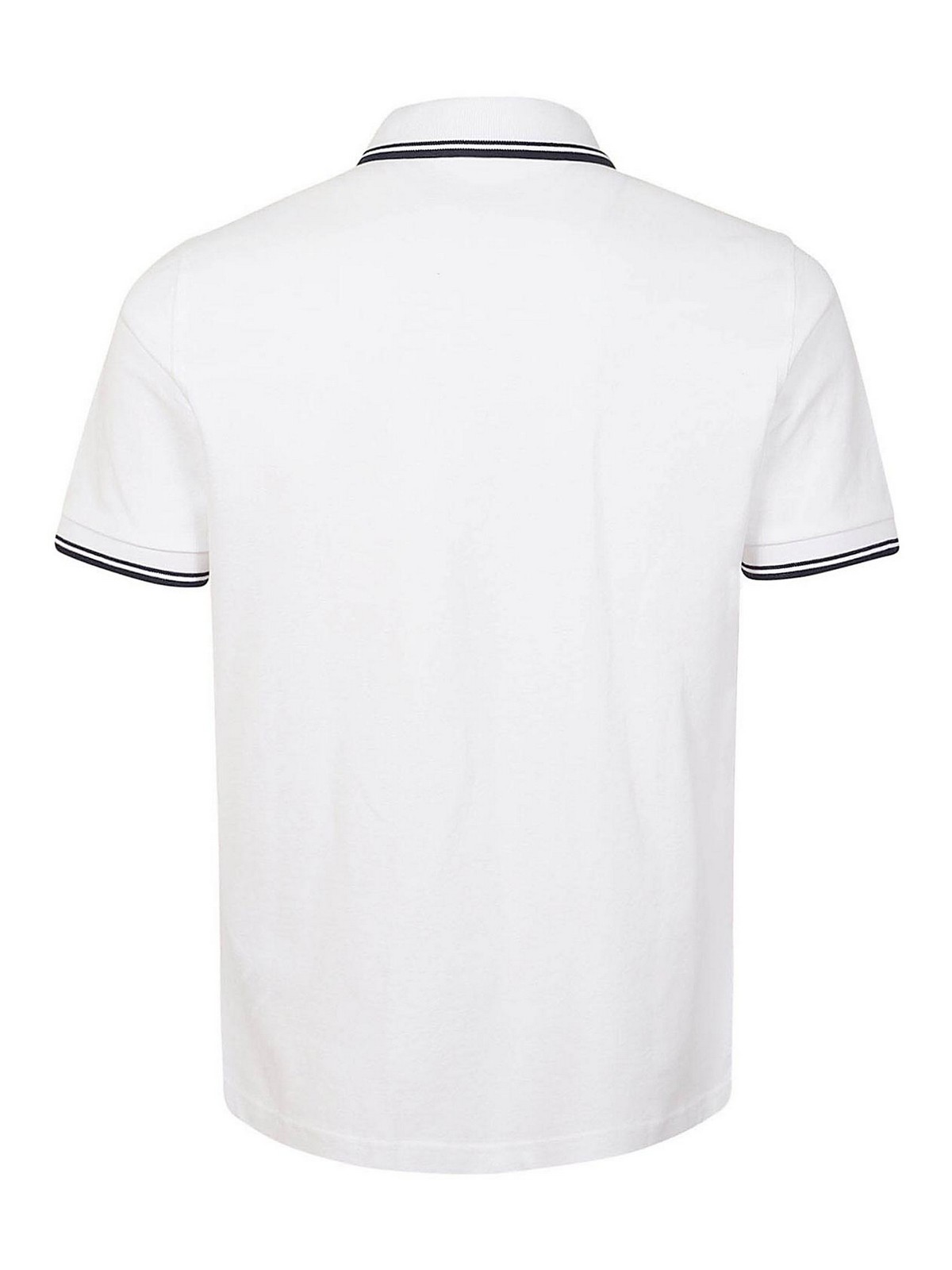 Shop Fay Polo Shirt In White