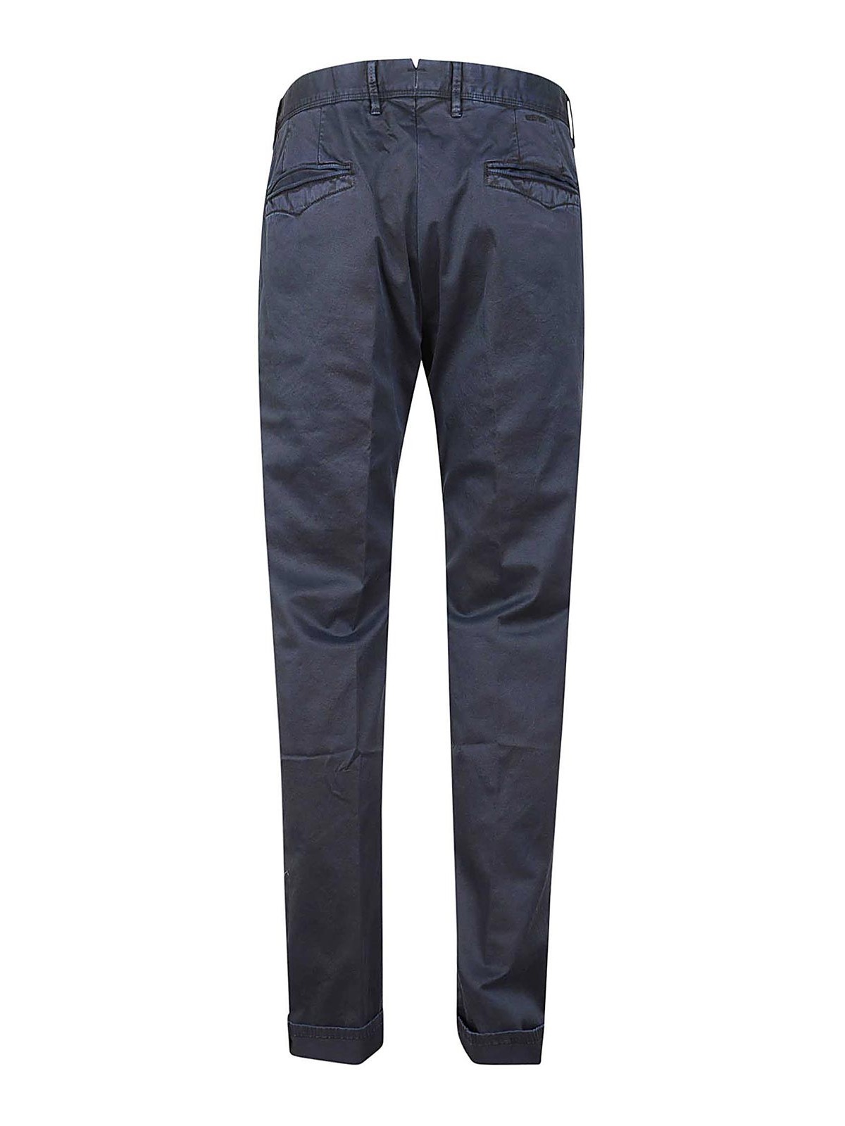 Shop Incotex Trousers In Dark Blue