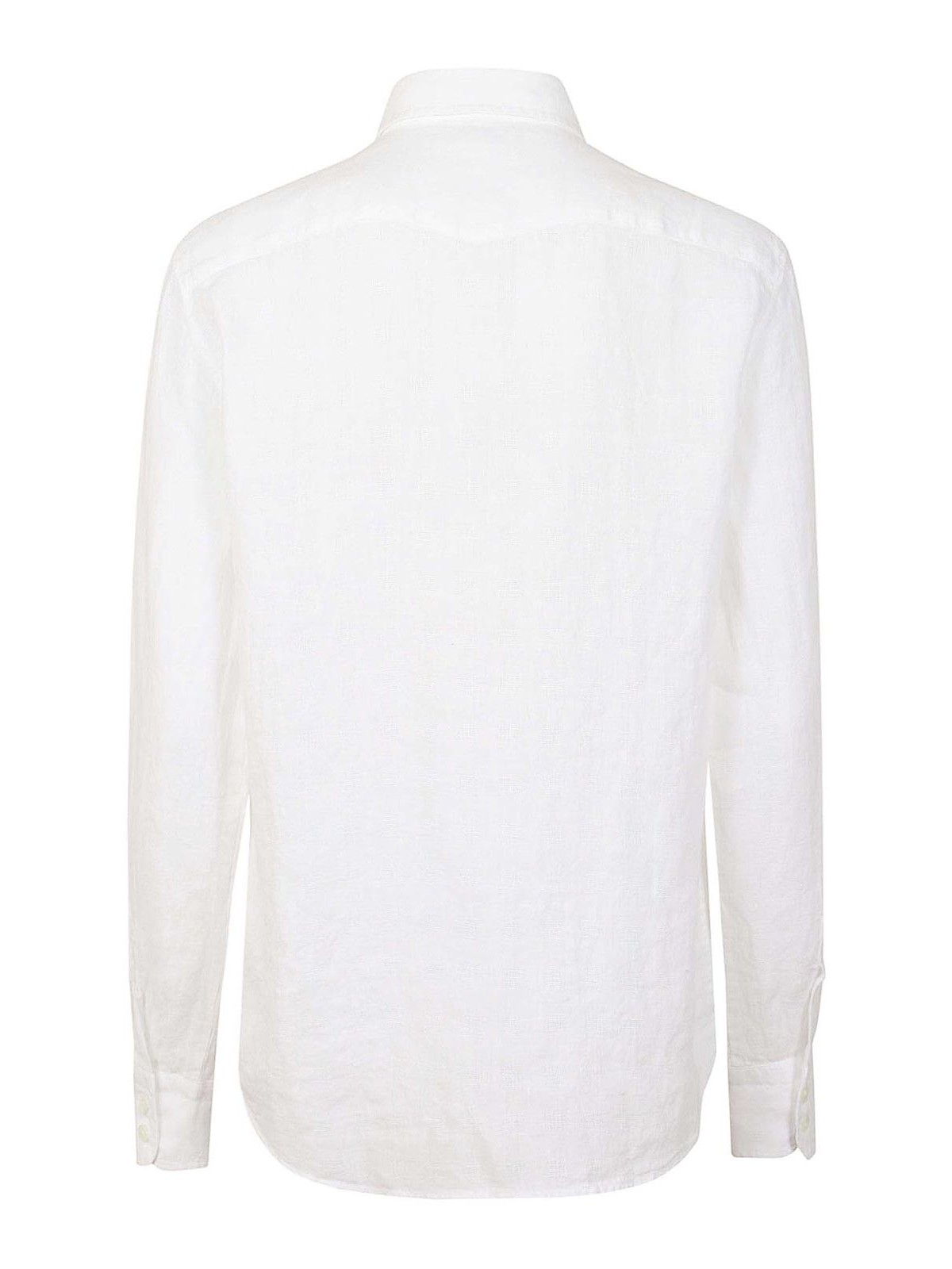 Shop Massimo Alba Camisa - Blanco In White