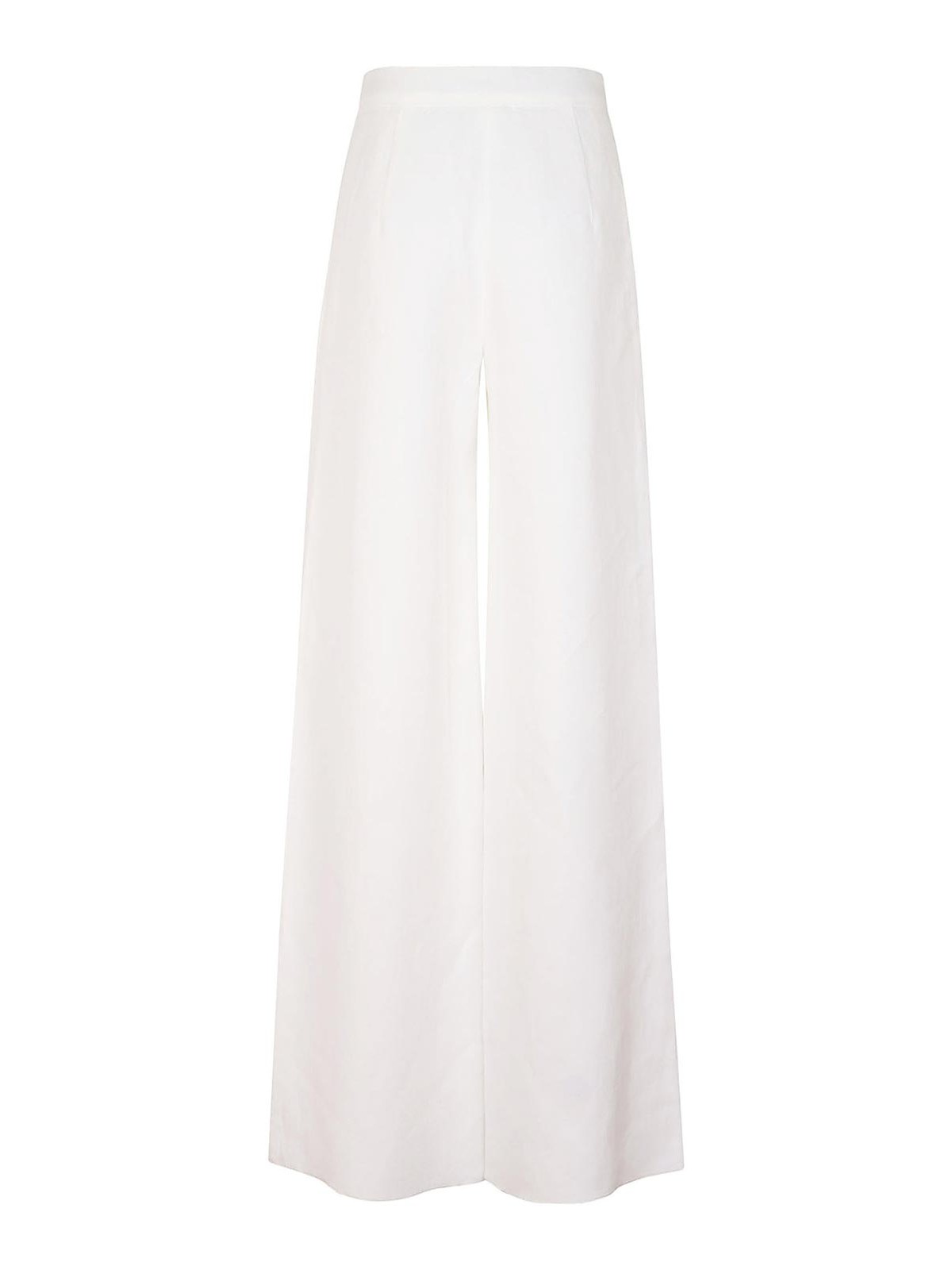 Shop Max Mara Mixed Trousers In White